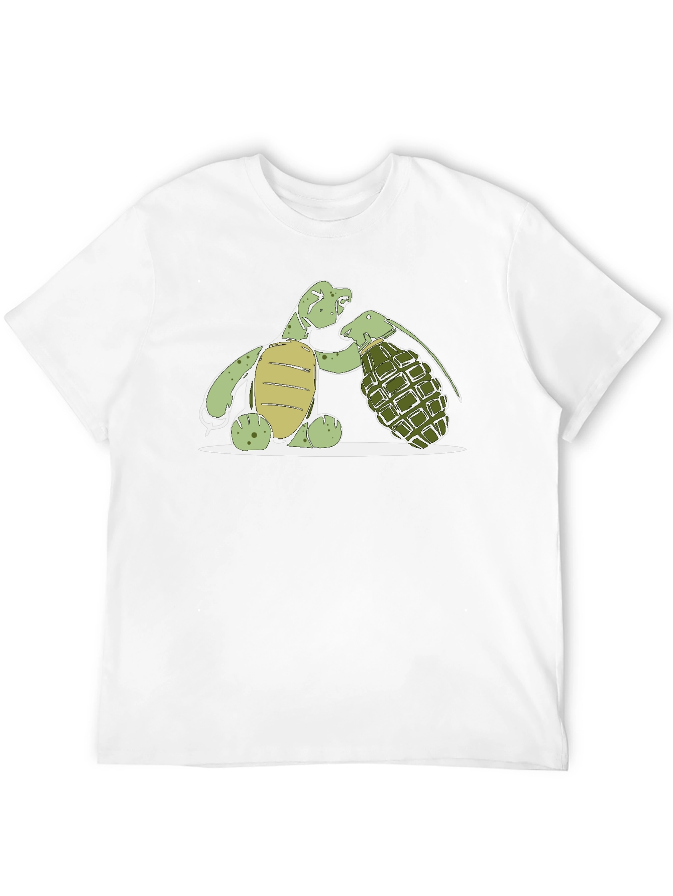 Black Turtle Grenade Graphic T-Shirt view 12