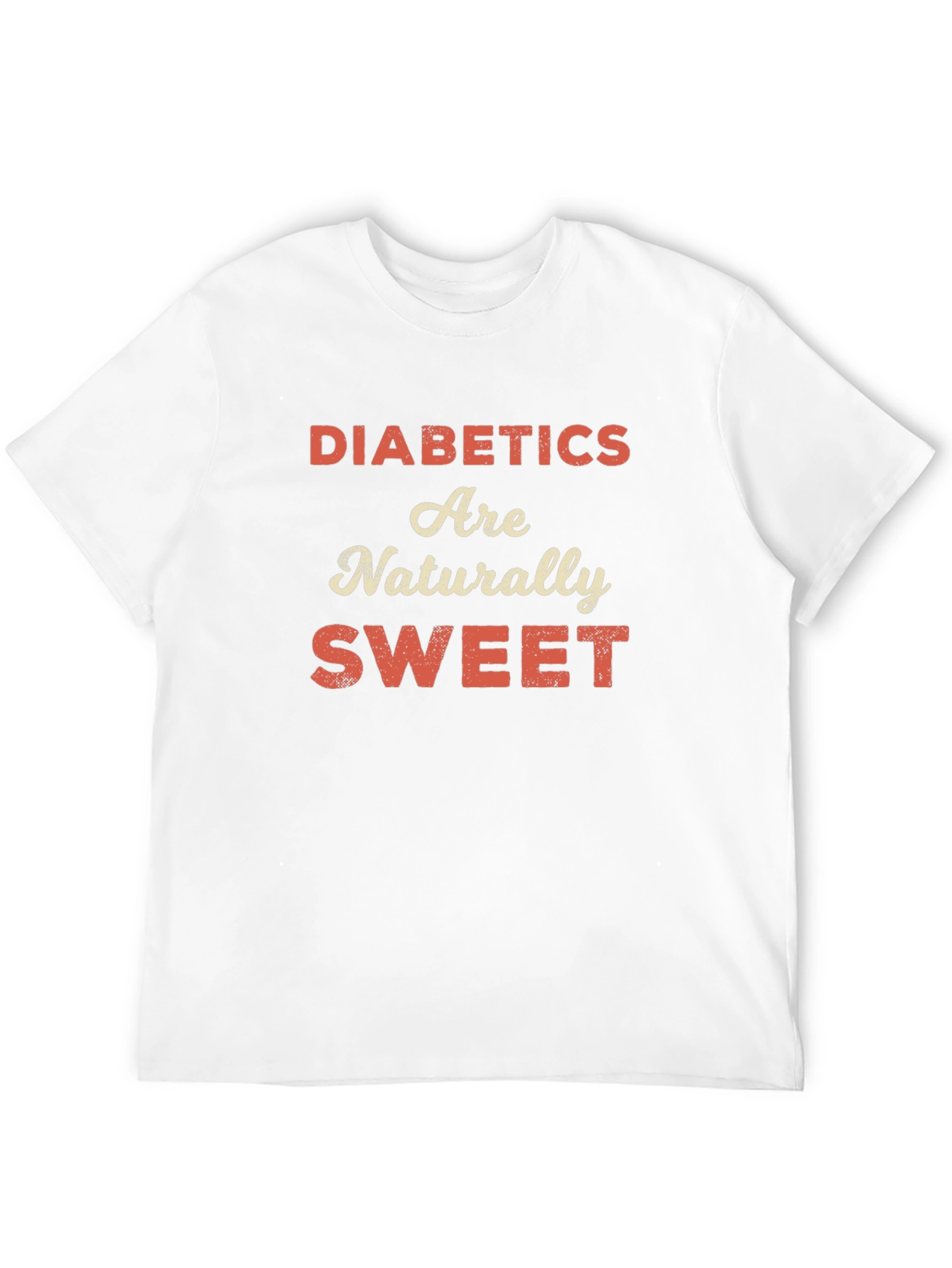 Black Funny Diabetes Awareness T-Shirt - Naturally Sweet! view 12