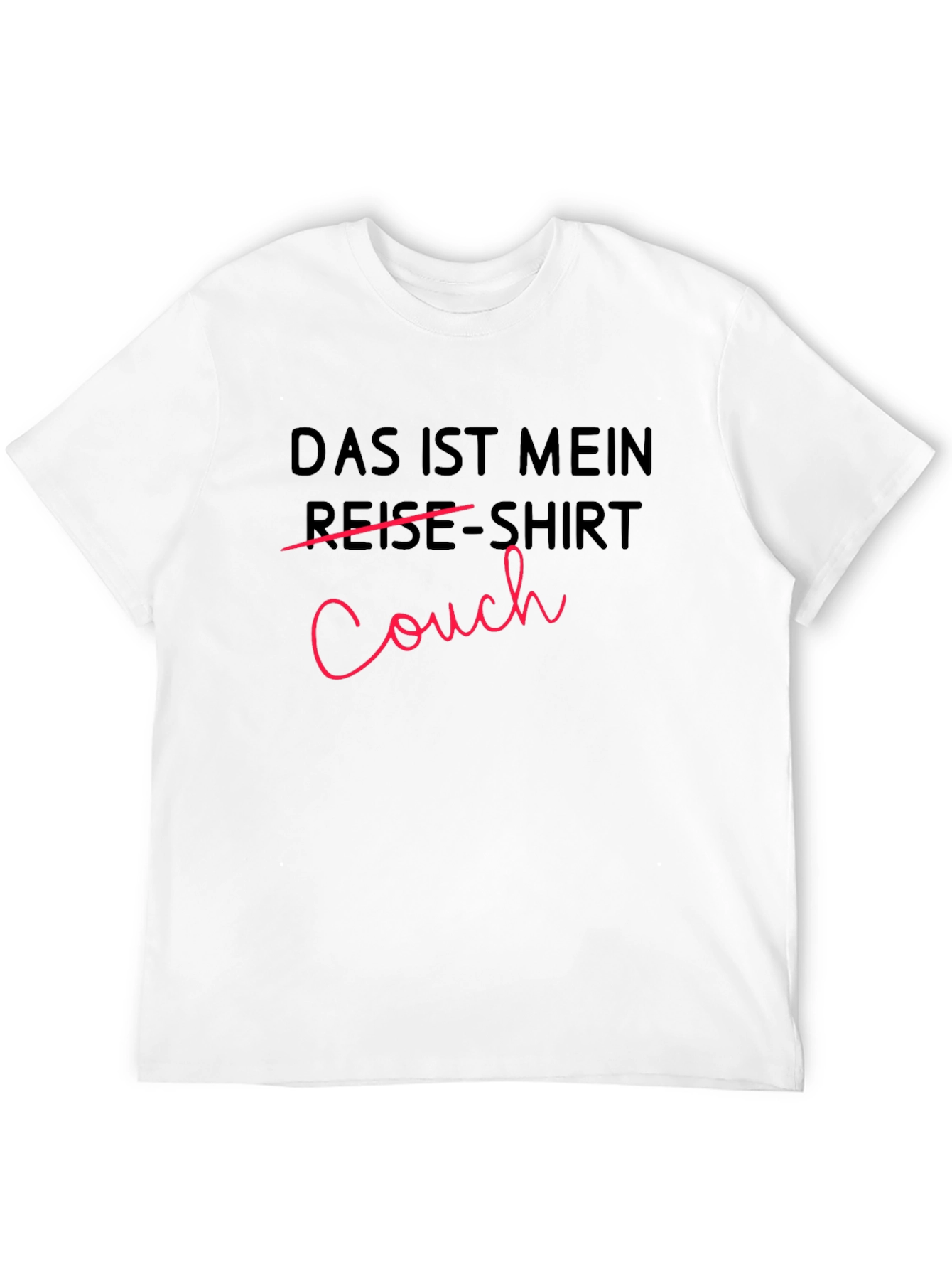 Black Funny Couch T-Shirt - Travel Shirt Replacement view 12