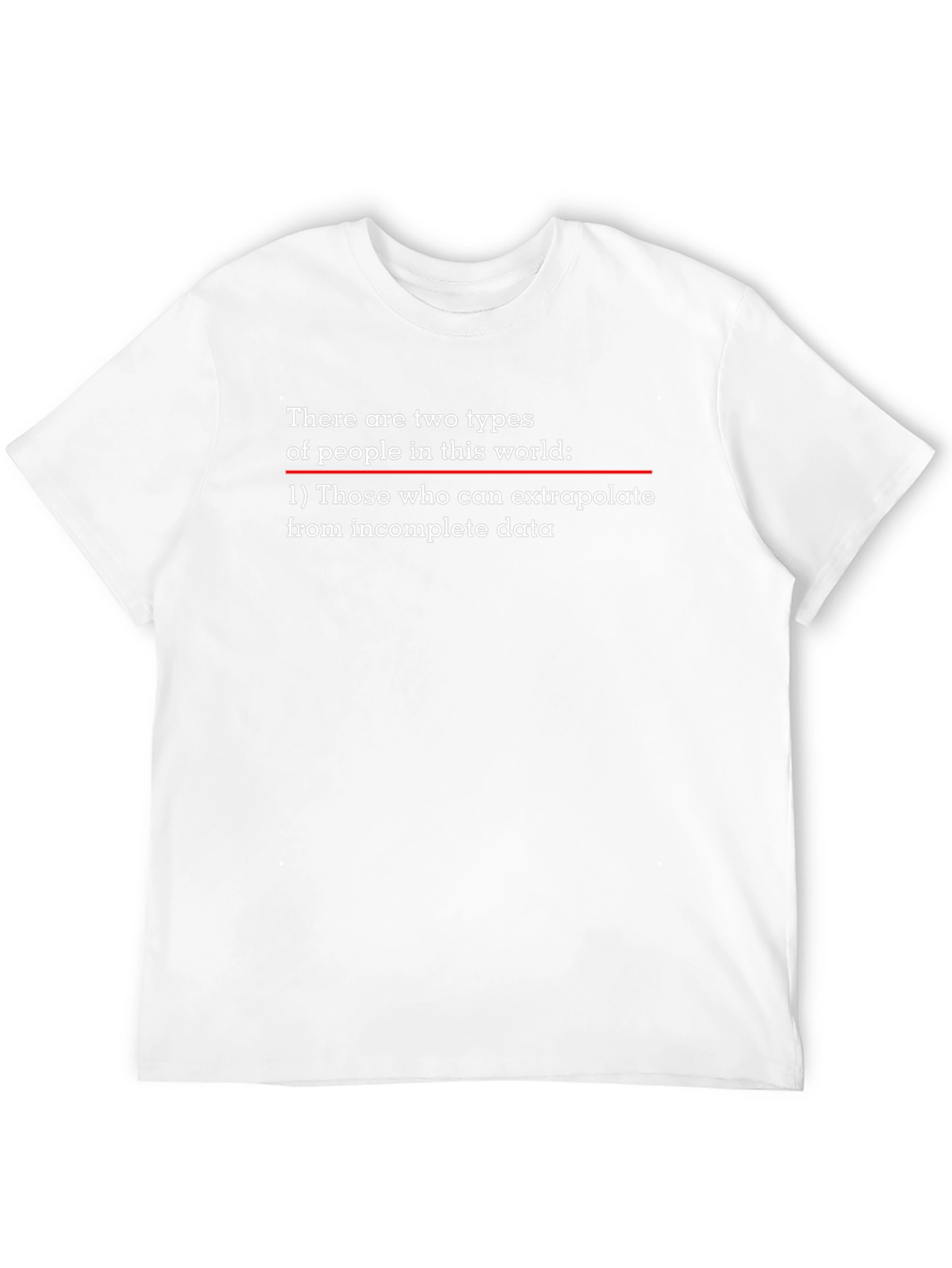 Black Extrapolate Incomplete Data T-Shirt view 12