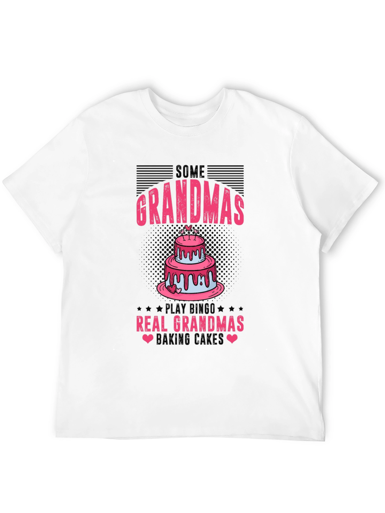 Black Funny Grandma Baking Cake Graphic Tee view 12