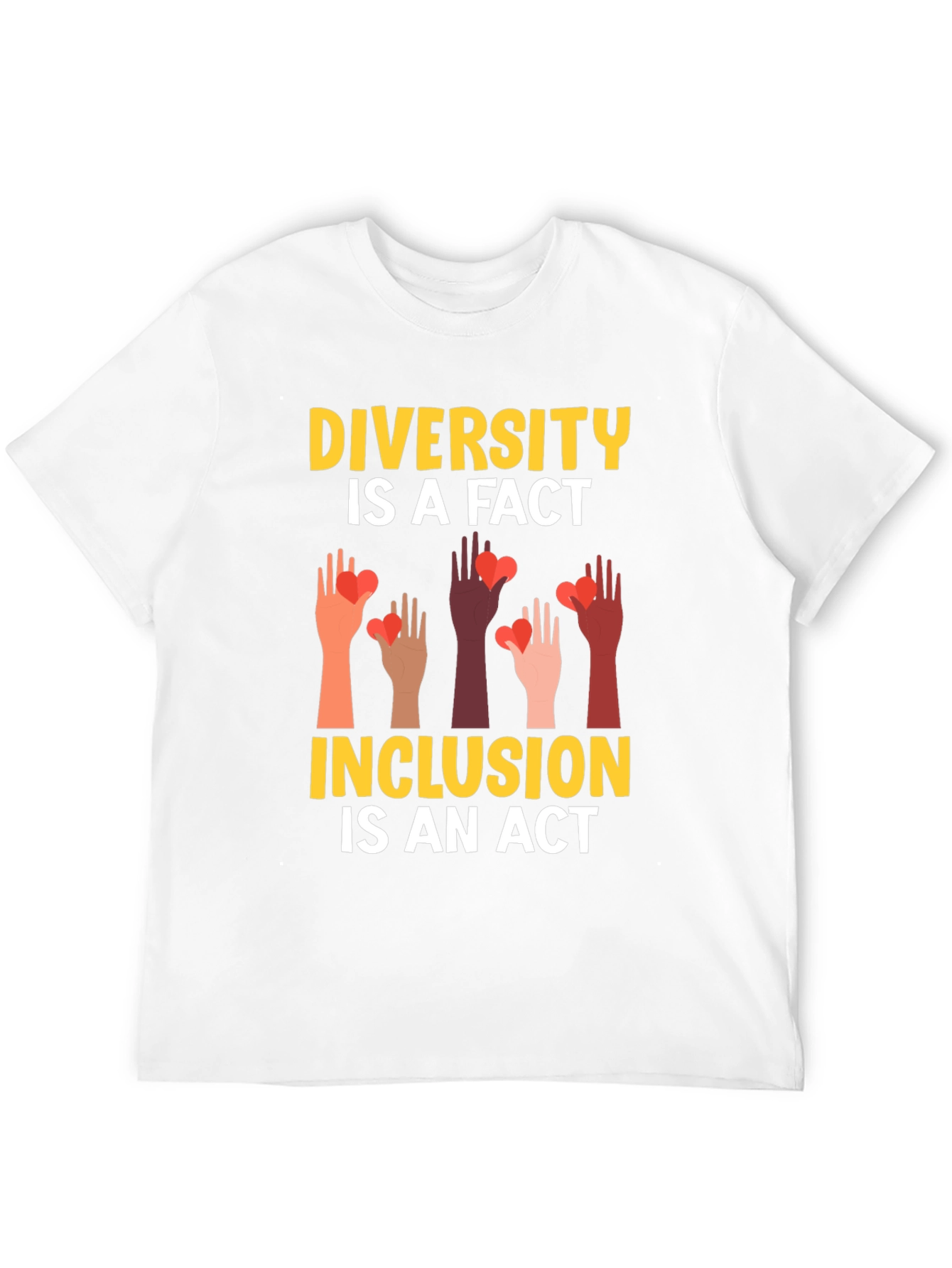 Black Diversity Inclusion T-Shirt view 12