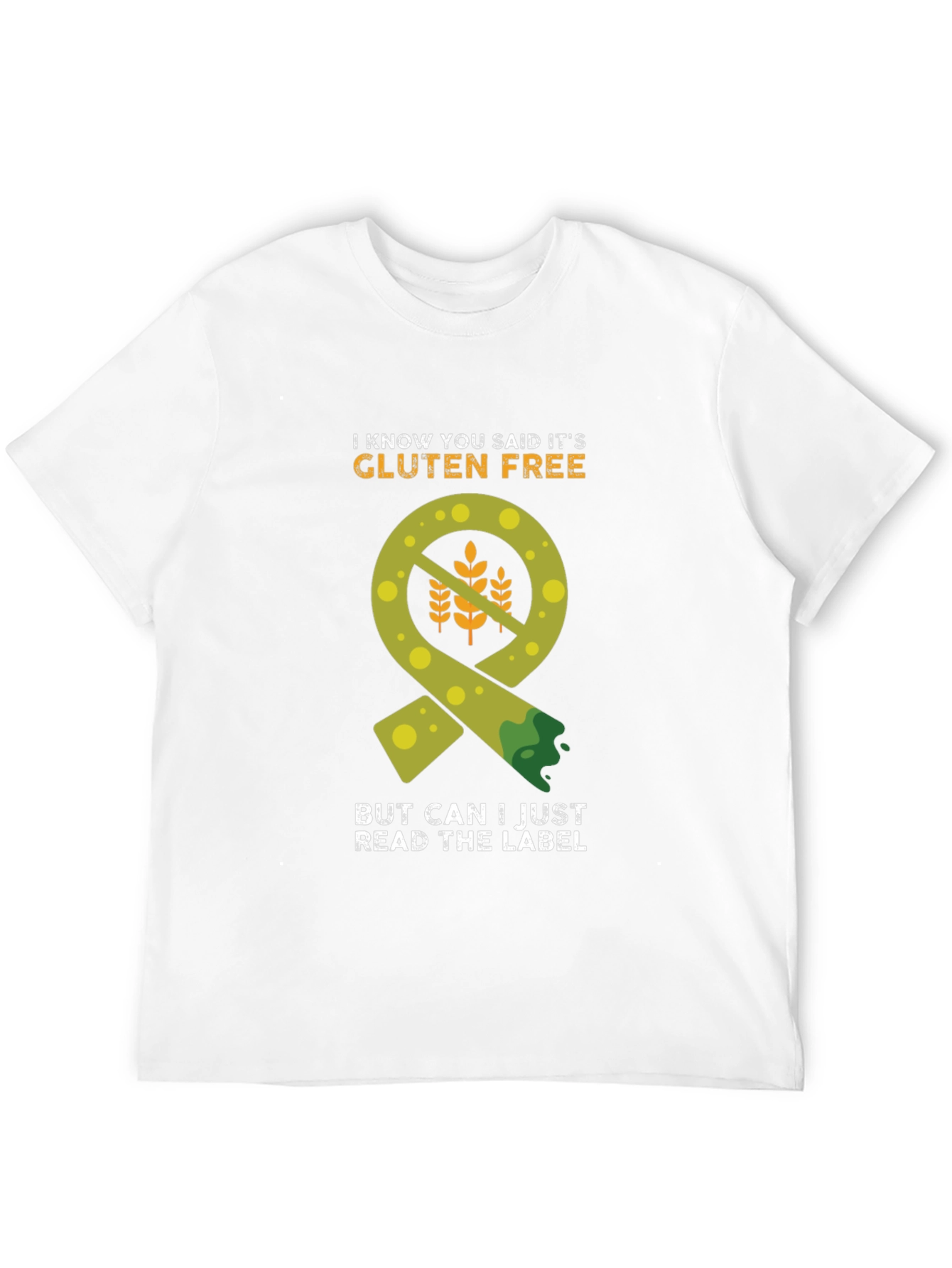 Gluten-Free Label Humor T-Shirt - 12