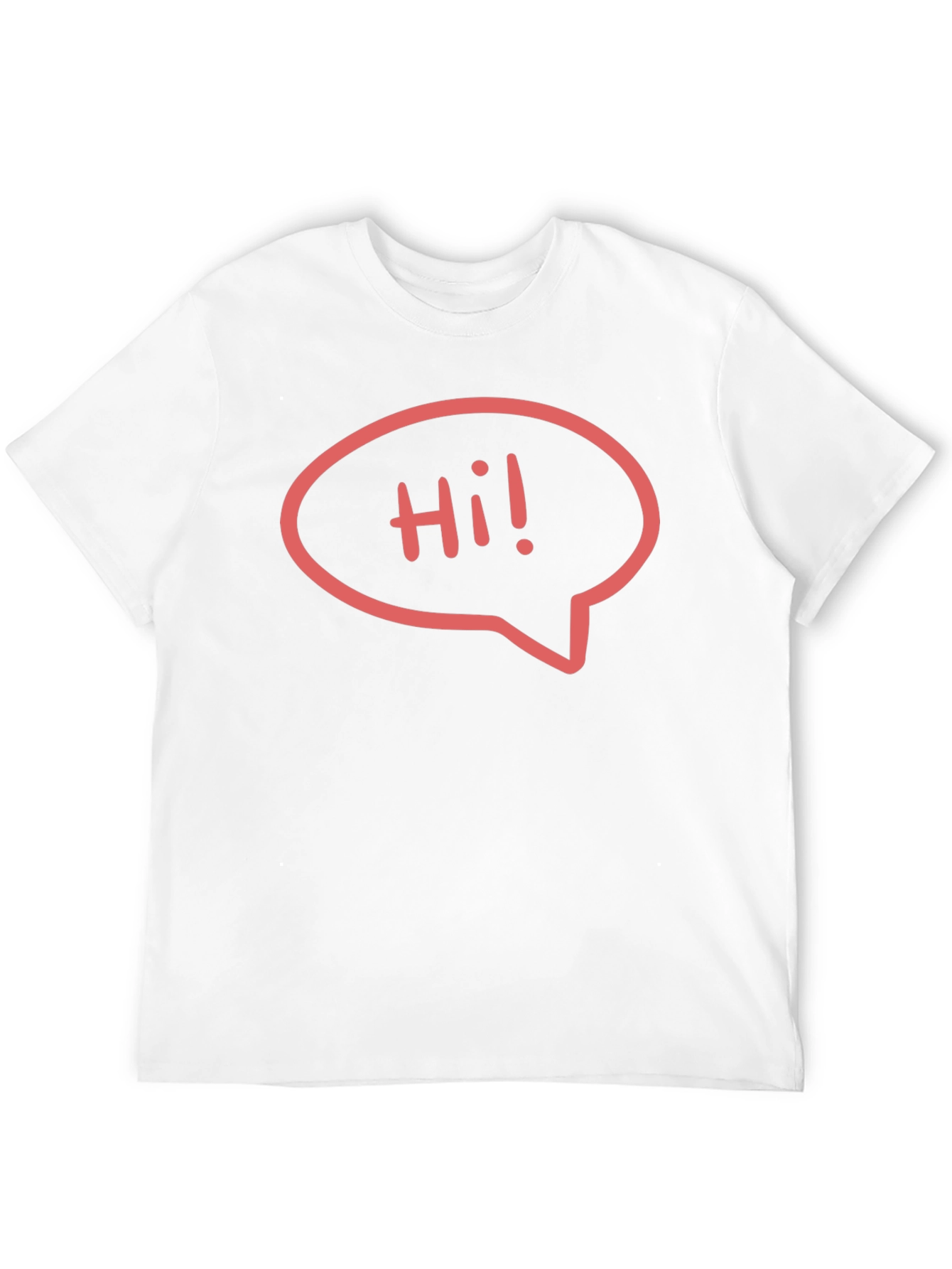 Black Hi! Graphic Black T-Shirt - Casual Style view 12