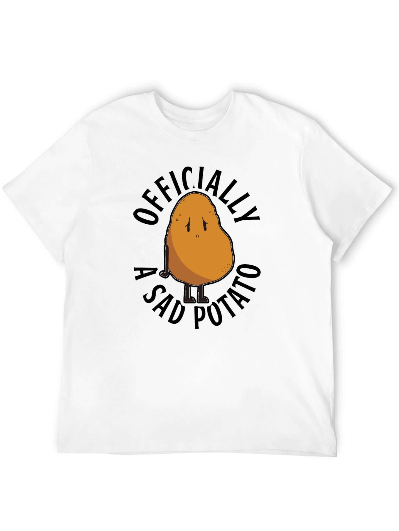 Black Officially A Sad Potato T-Shirt view 12