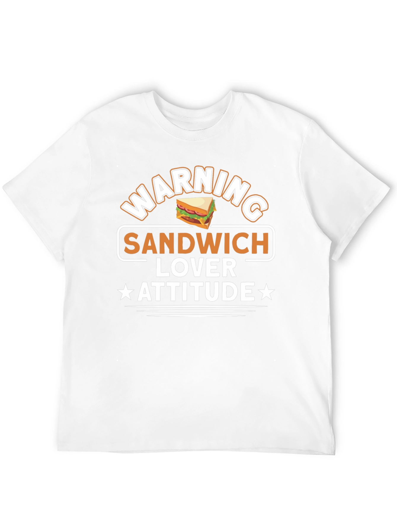 Black Sandwich Lover Attitude T-Shirt - Funny Foodie Tee view 12