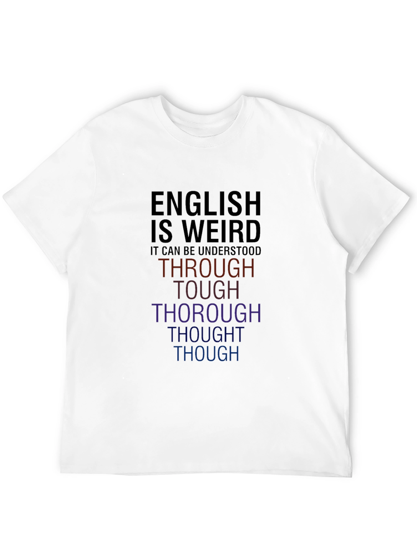 Black English Is Weird Graphic Tee - Funny Wordplay T-Shirt view 12