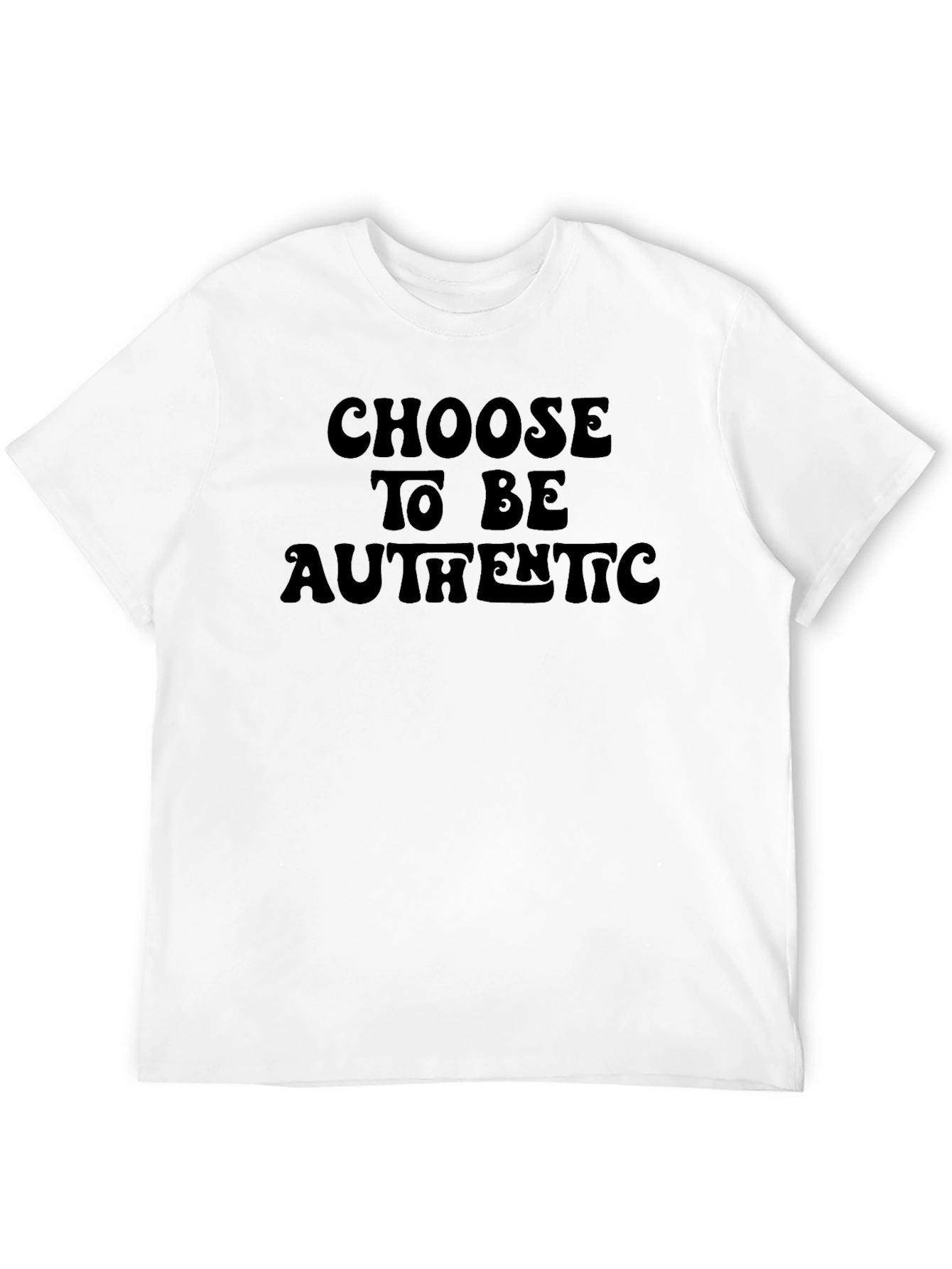 Black Choose to Be Authentic Black T-Shirt view 12