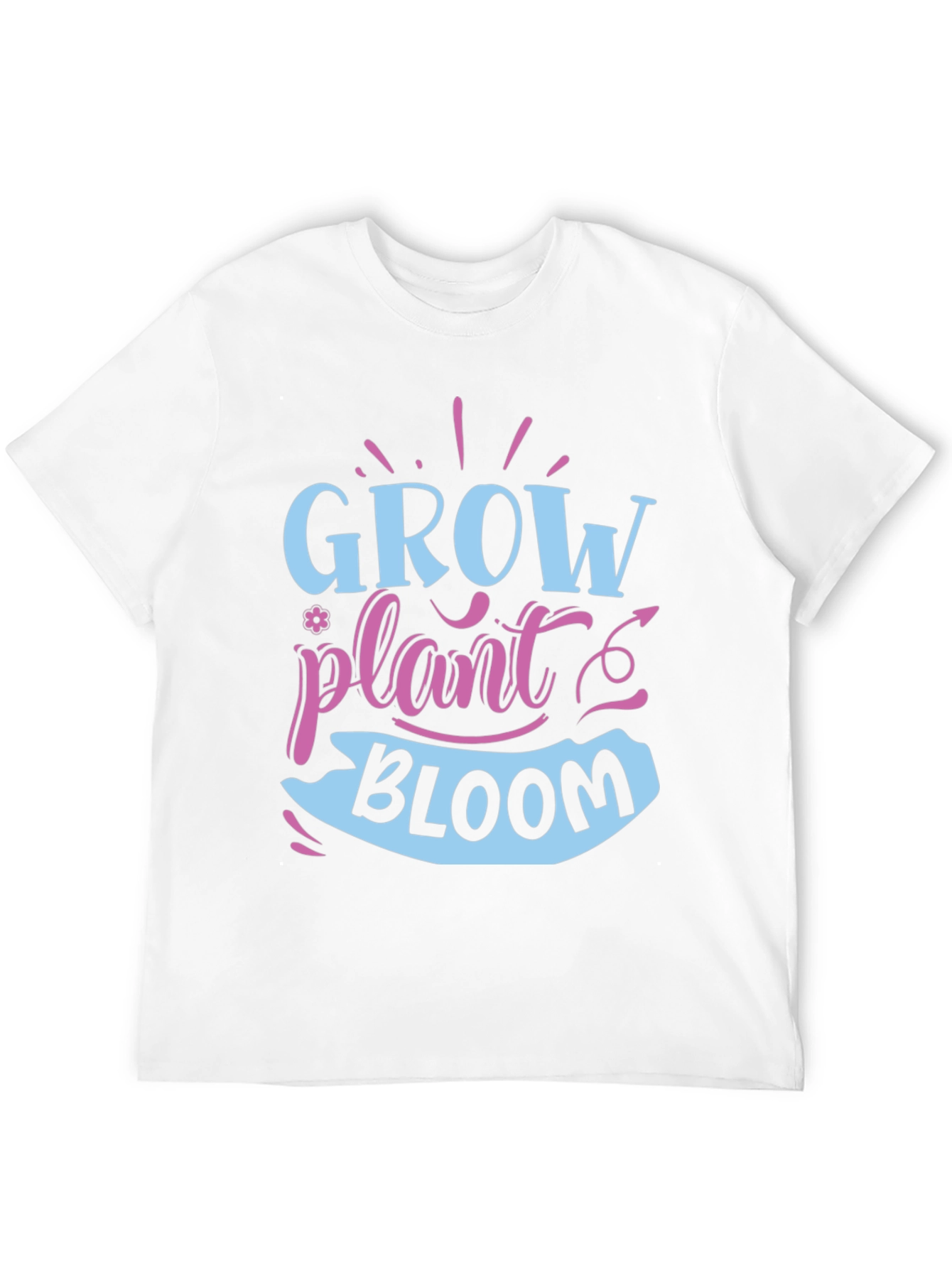 Black Grow Plant Bloom T-Shirt - Gardening Shirt view 12