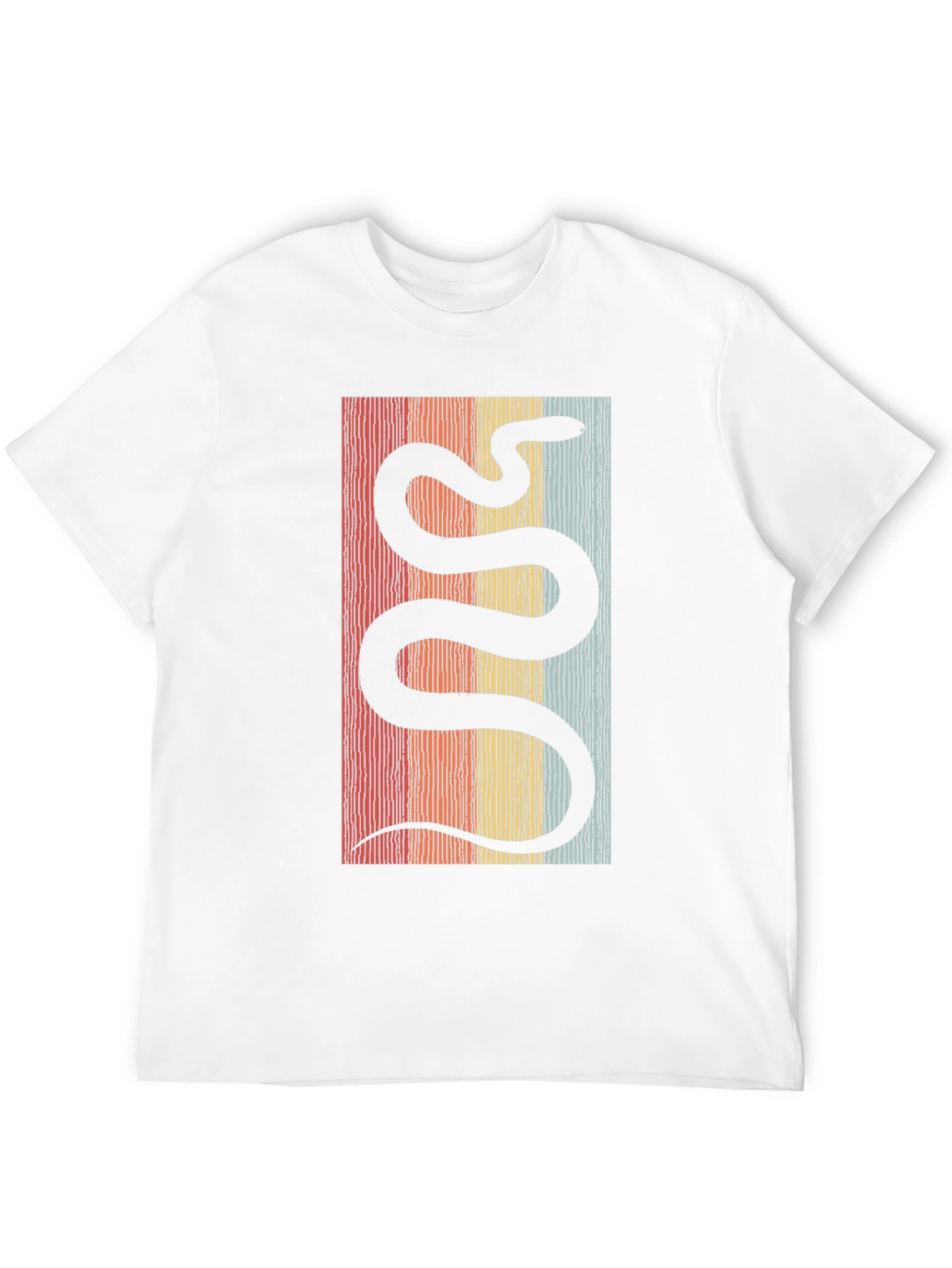 Black Retro Snake Graphic Tee - Cool Vintage Style view 12