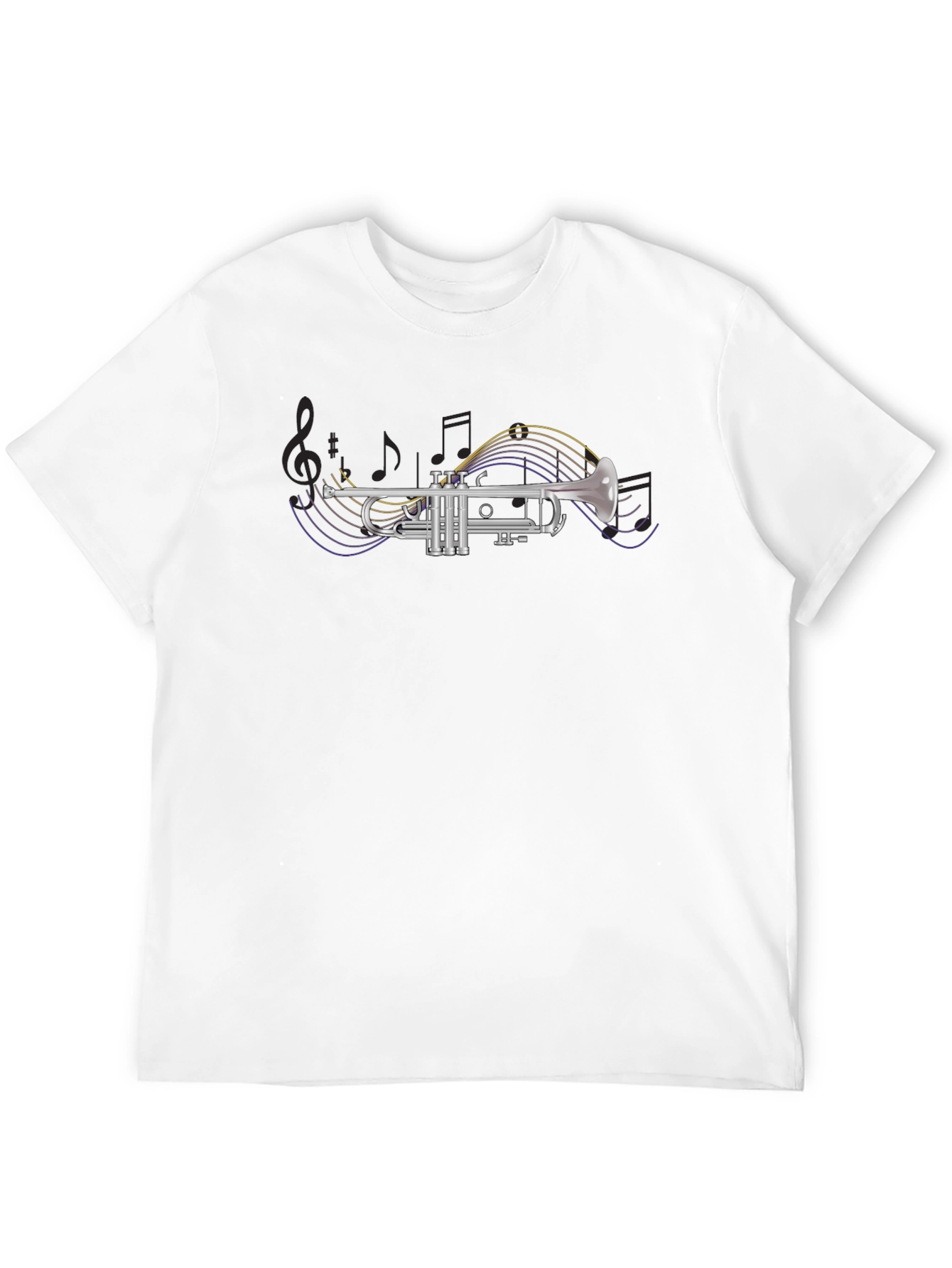 Black Trumpet Music Lover T-Shirt view 12