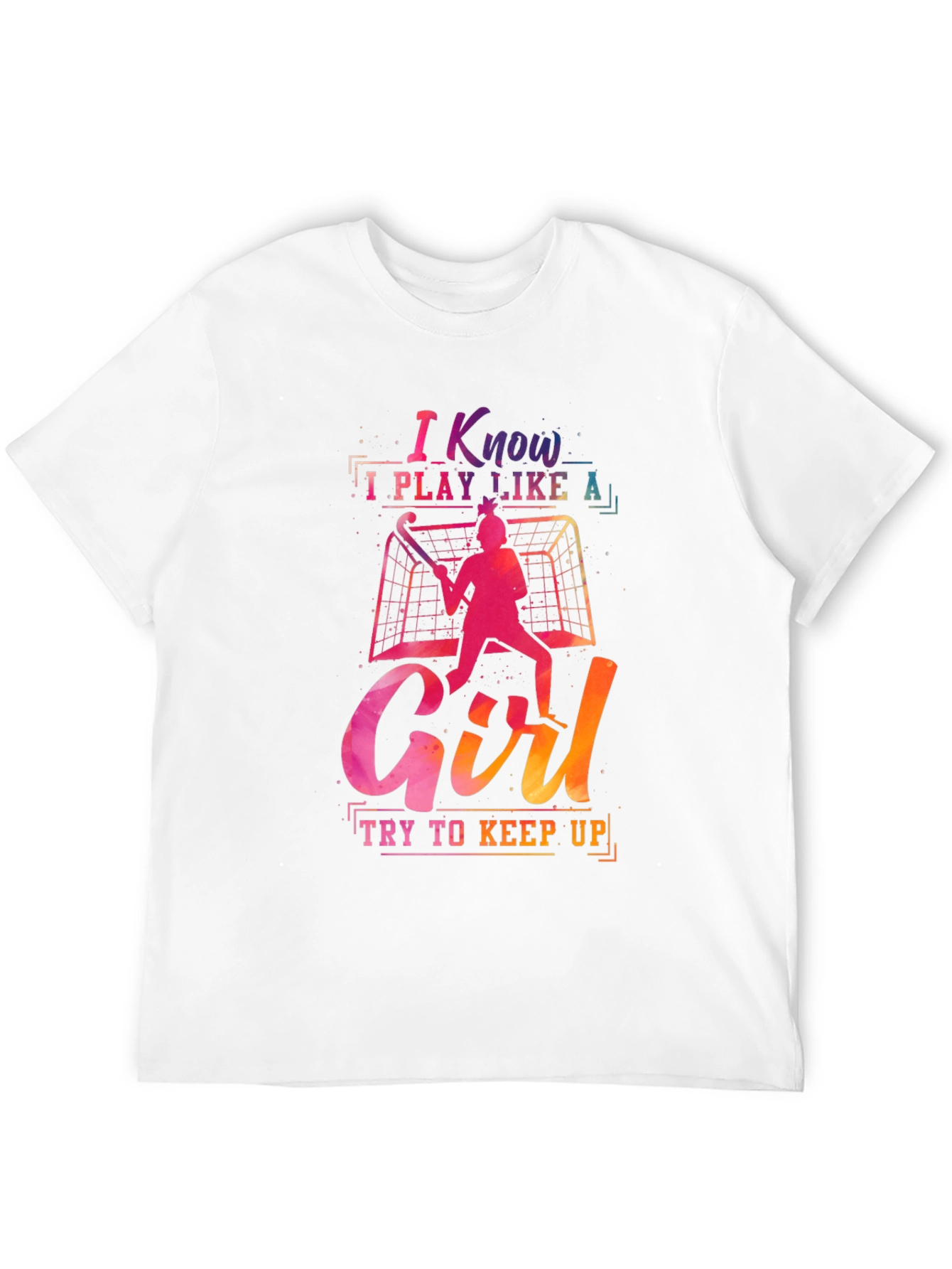 Black I Know I Play Like a Girl T-Shirt view 12
