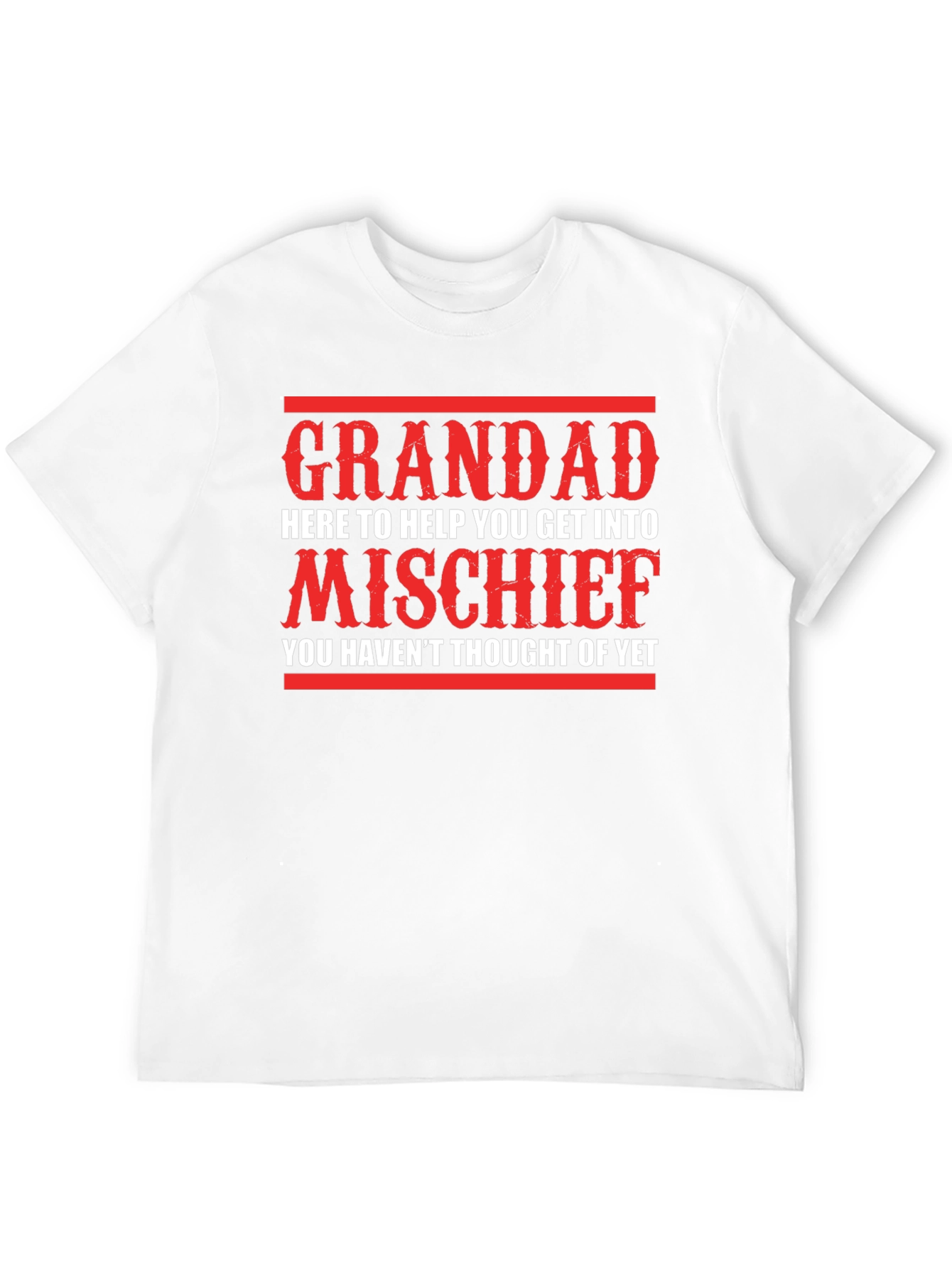 Black Grandad Mischief T-Shirt - Funny Gift for Grandpa view 12