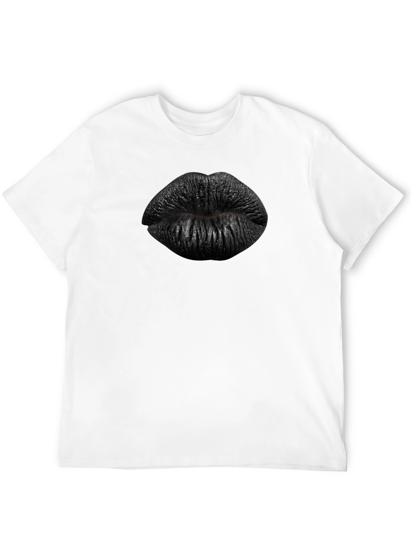 Black Black Lips Graphic Tee - Edgy Fashion Statement view 12