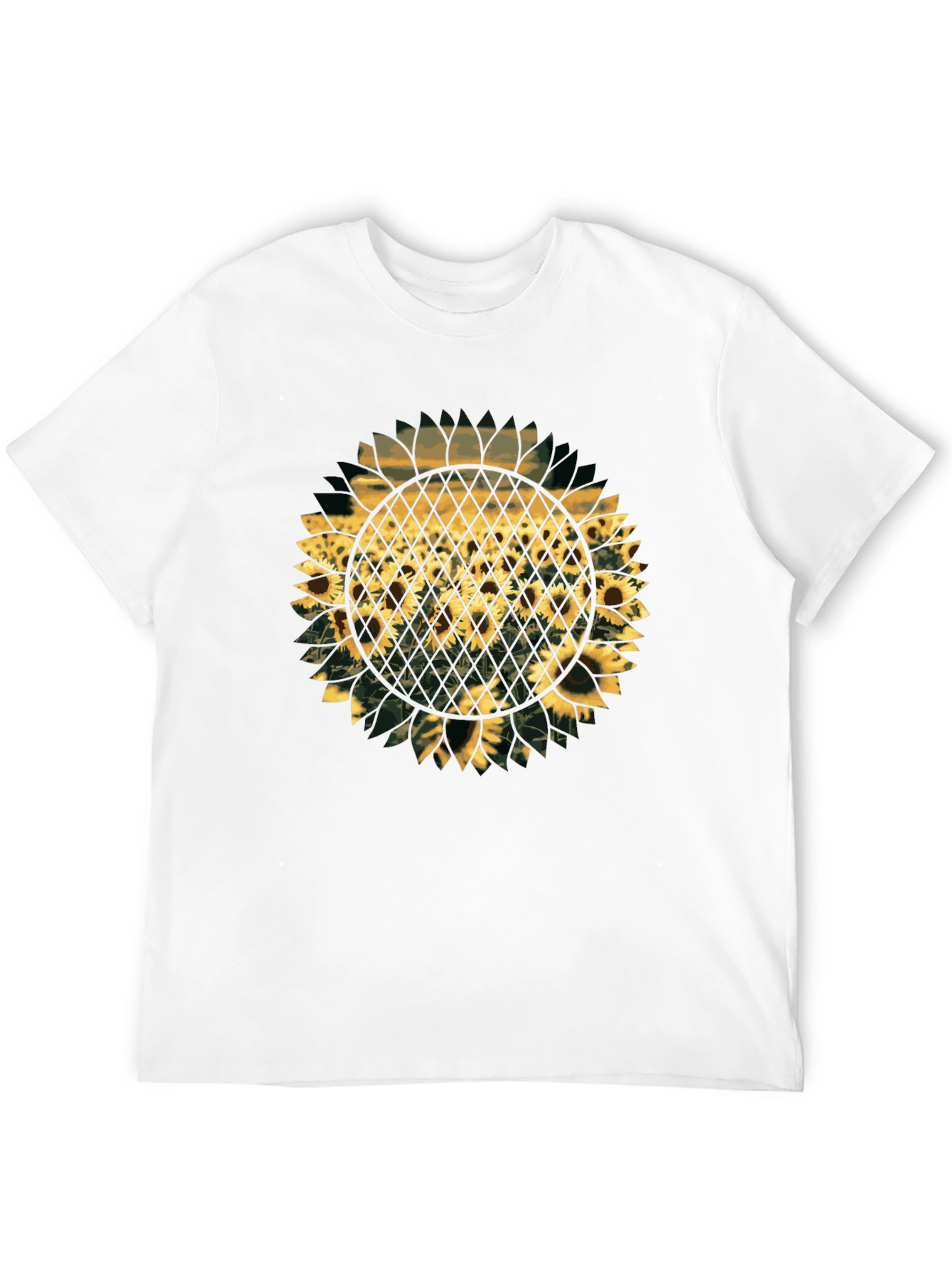 Black Sunflower Graphic Print T-Shirt - Black view 12