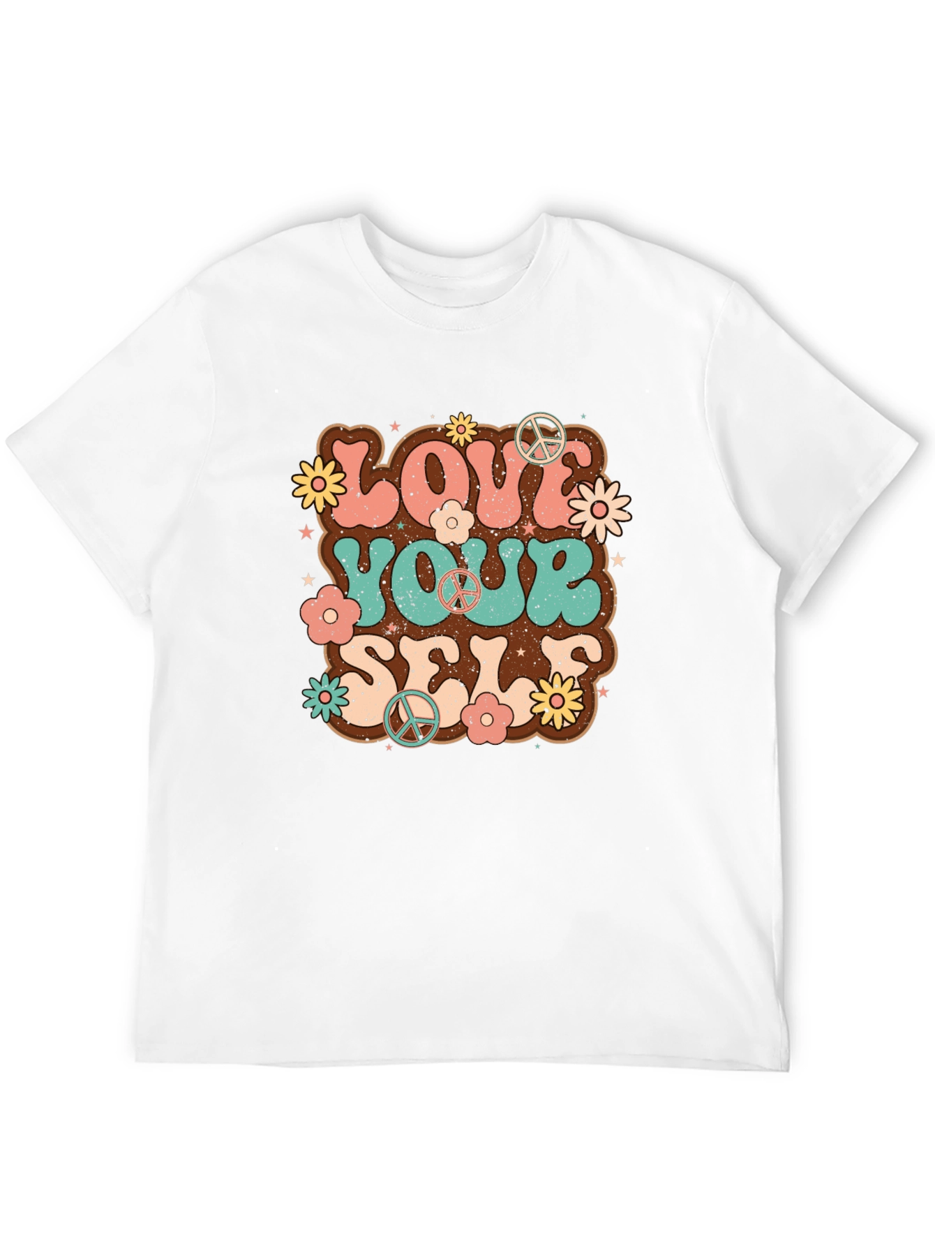 Black Retro Love Yourself Graphic Tee view 12