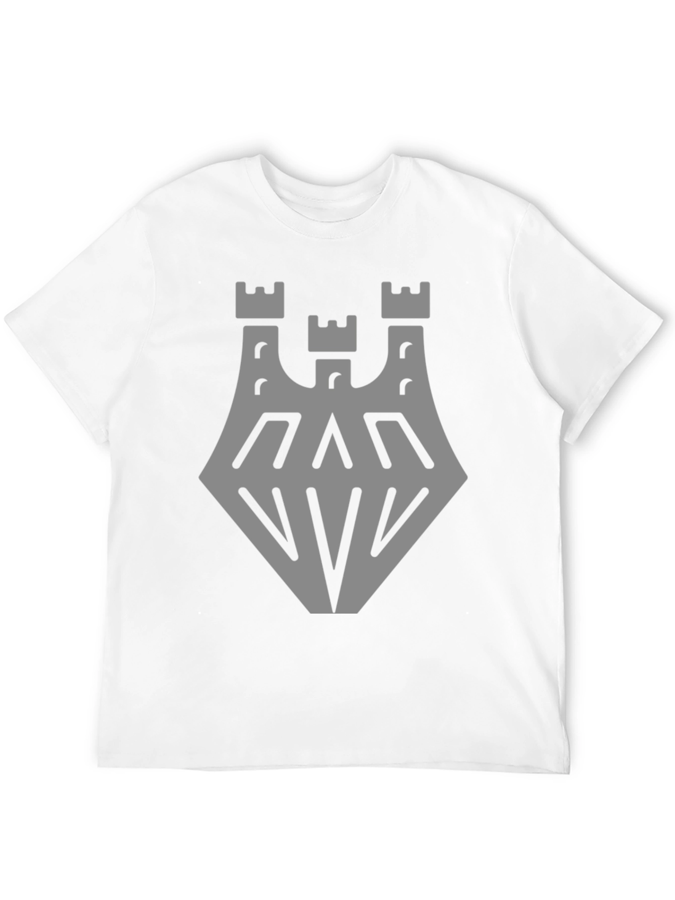 Black Castle Crest Graphic Tee - Black Cotton Blend view 12