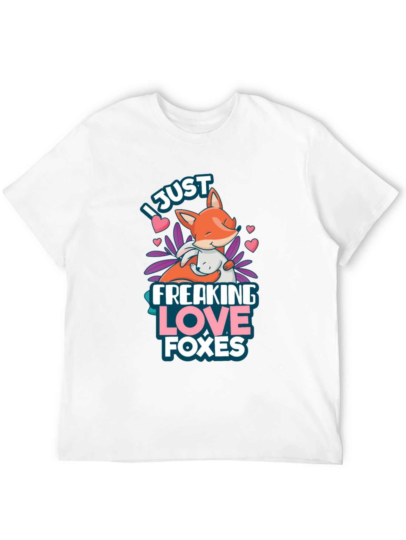 Black I Just Freaking Love Foxes T-Shirt view 12