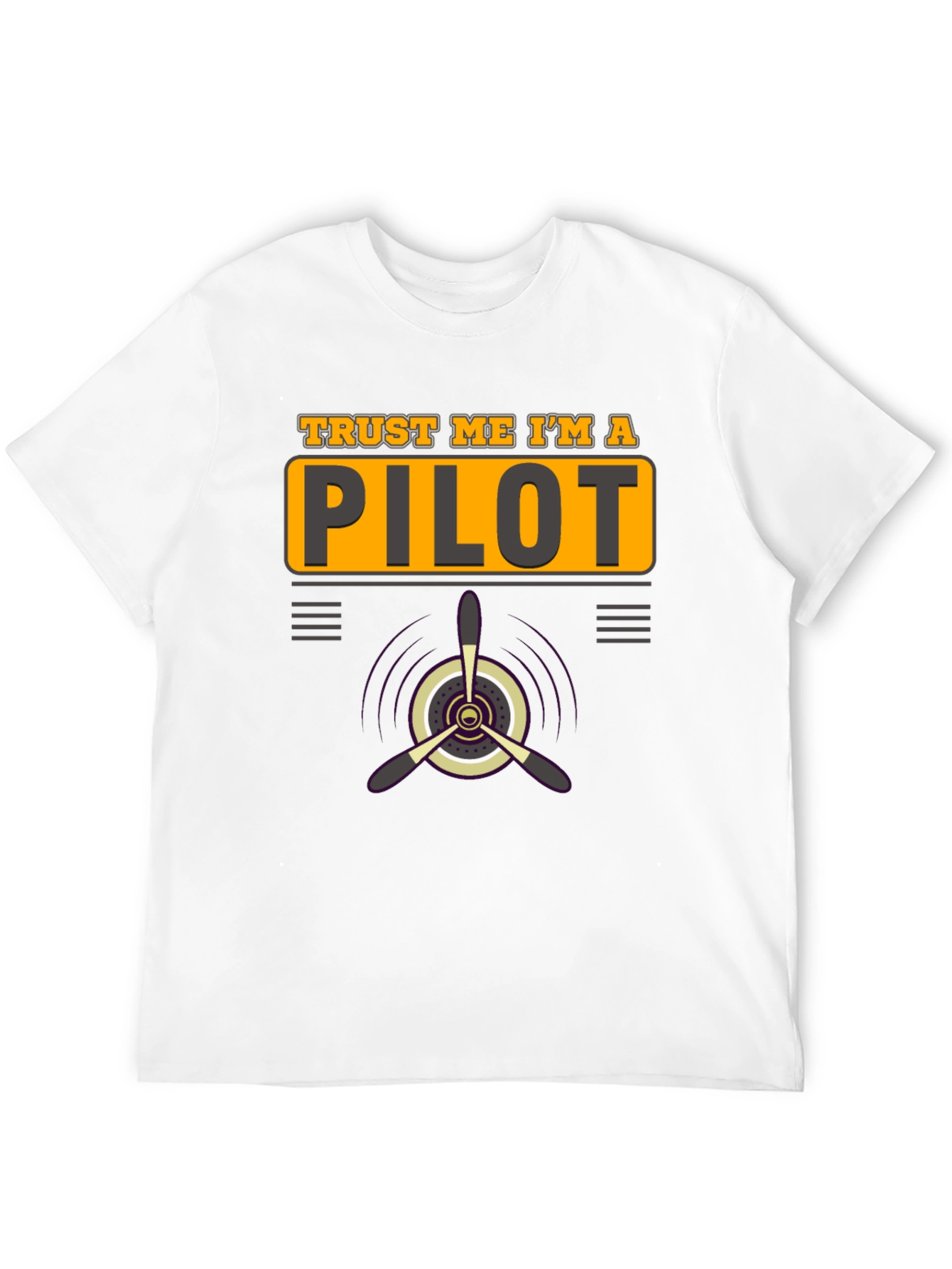 Black Trust Me I'm a Pilot Black T-Shirt Aviation Airplane Gift view 12