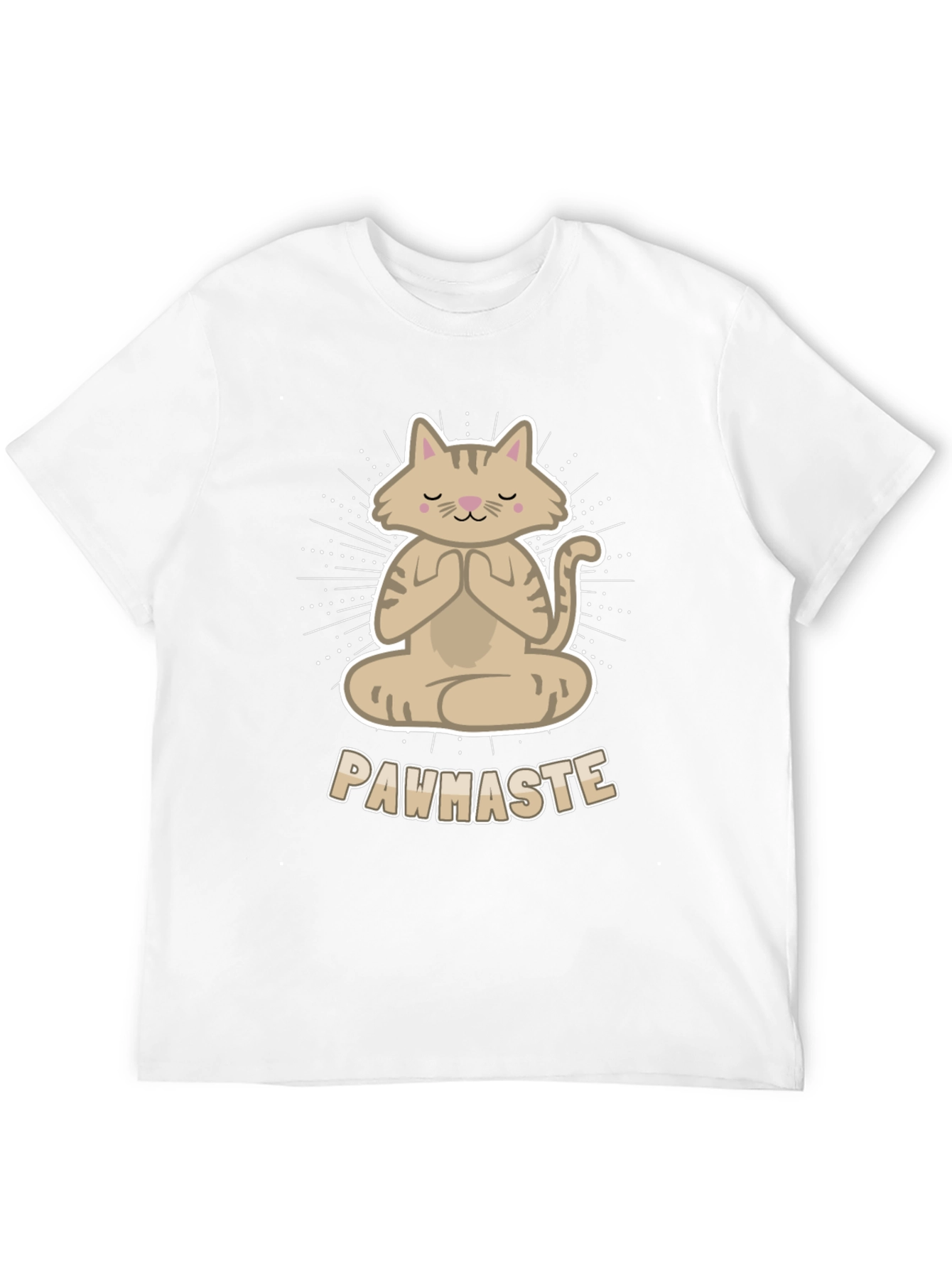Black Meditating Cat Tee - Pawhaste Design view 12