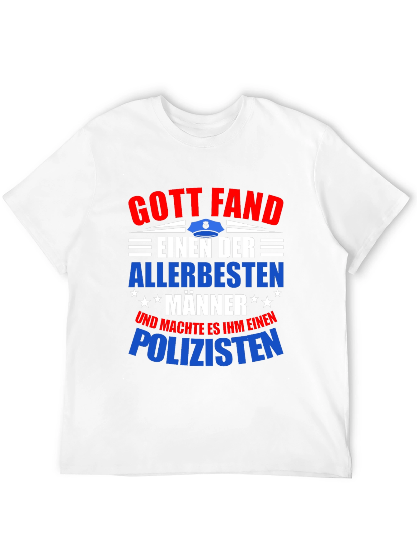 Black Gott Fand Policeman T-Shirt - Best Man view 12