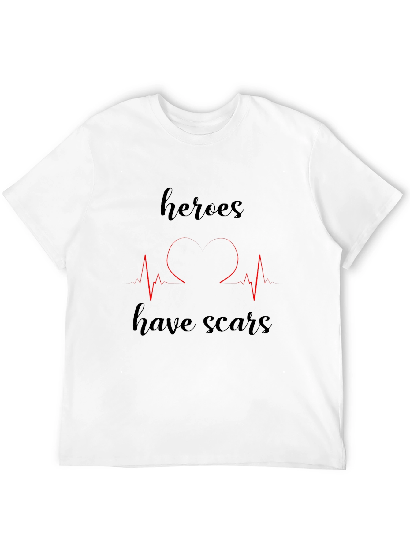 Black Heroes Have Scars Graphic T-Shirt view 12