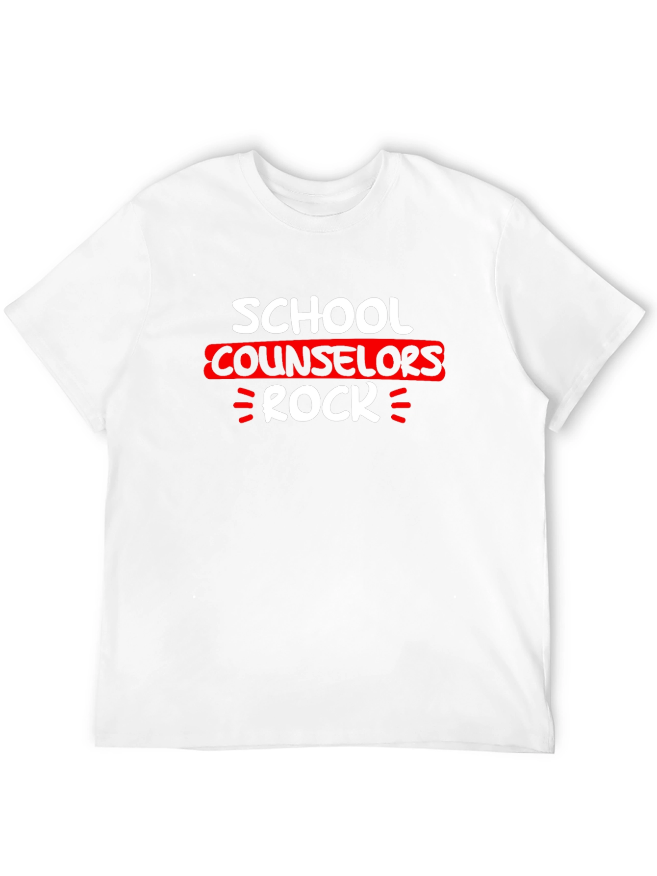 Black School Counselor Rock T-Shirt view 12