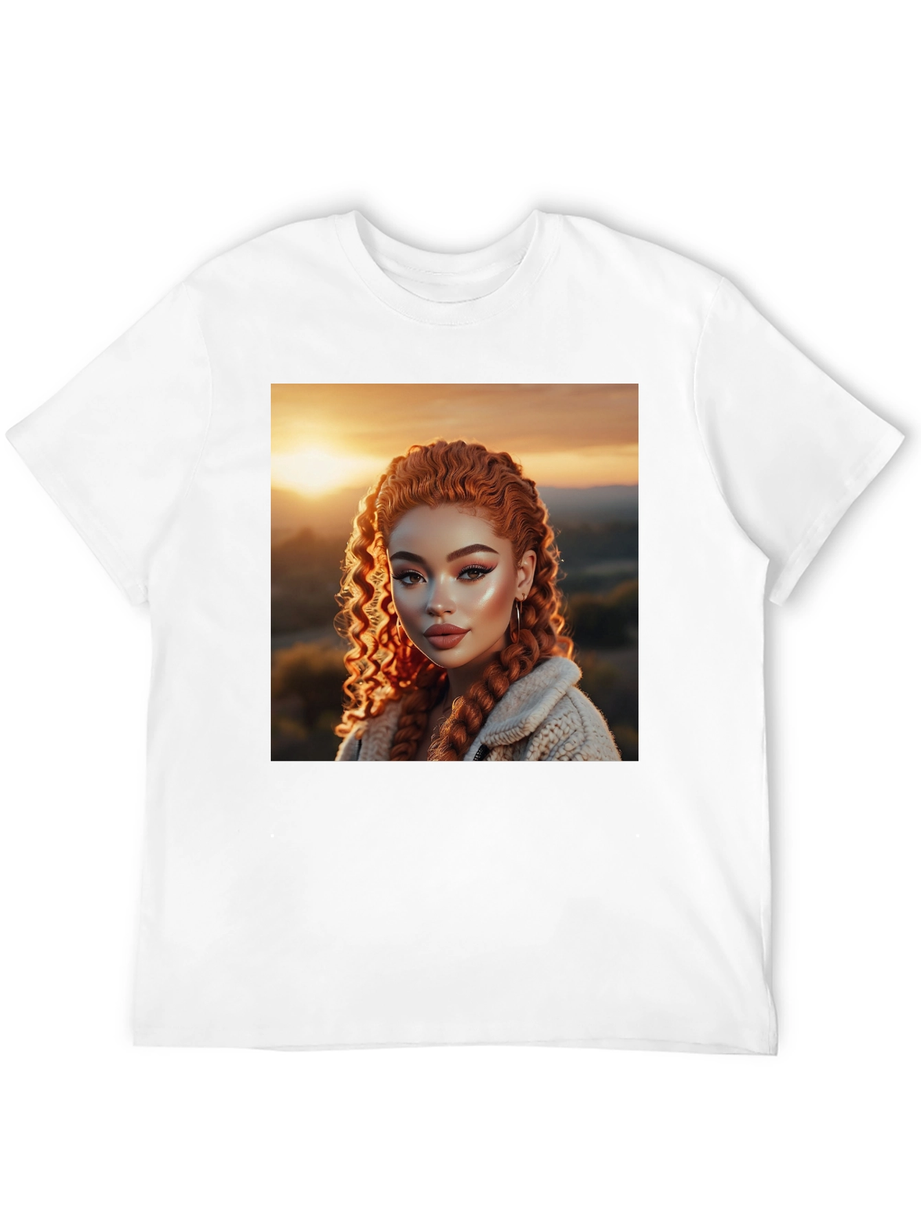 Black Graphic Tee - Red Haired Beauty view 12