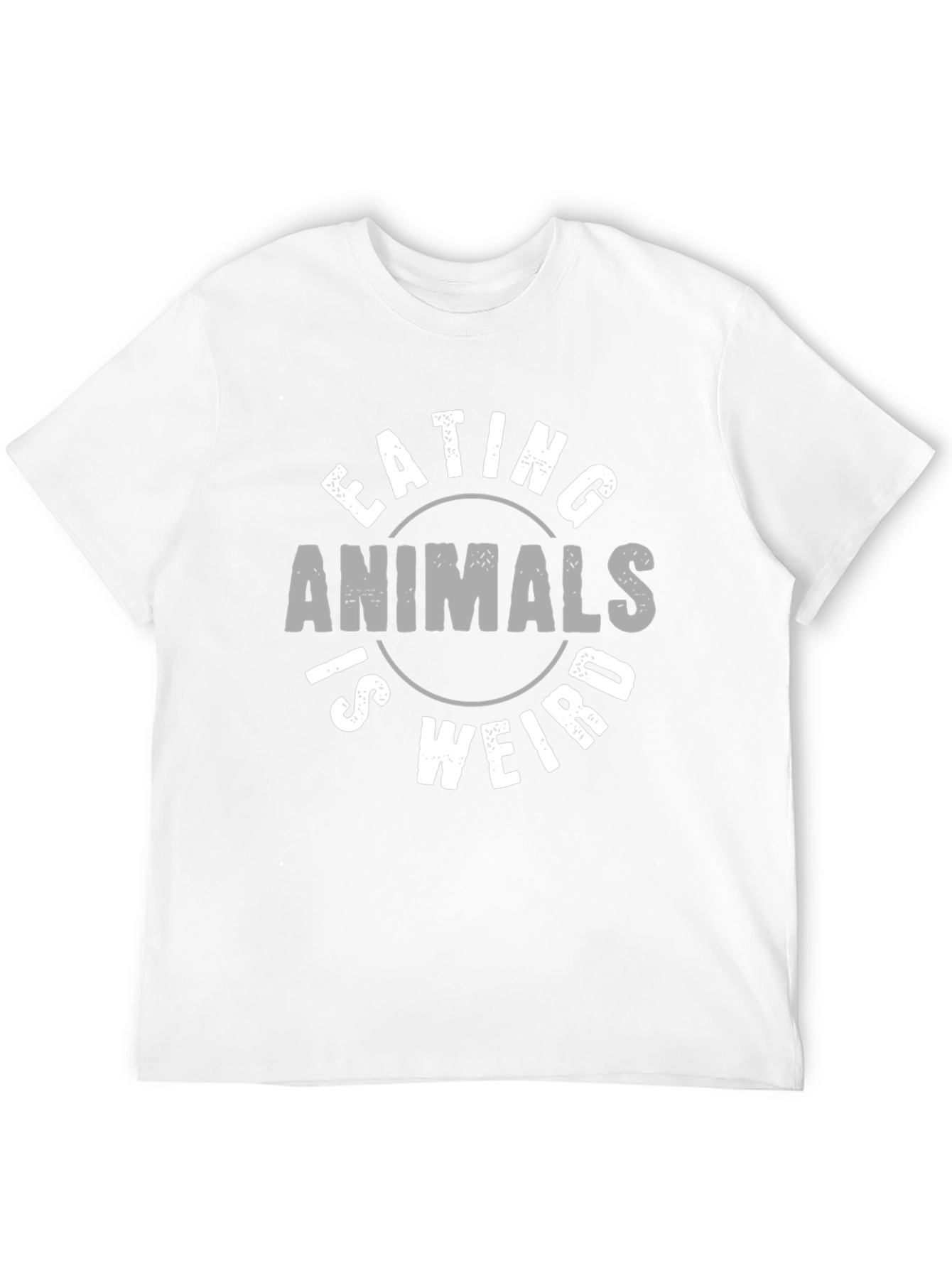 Black Eating Animals Is Weird T-Shirt view 12