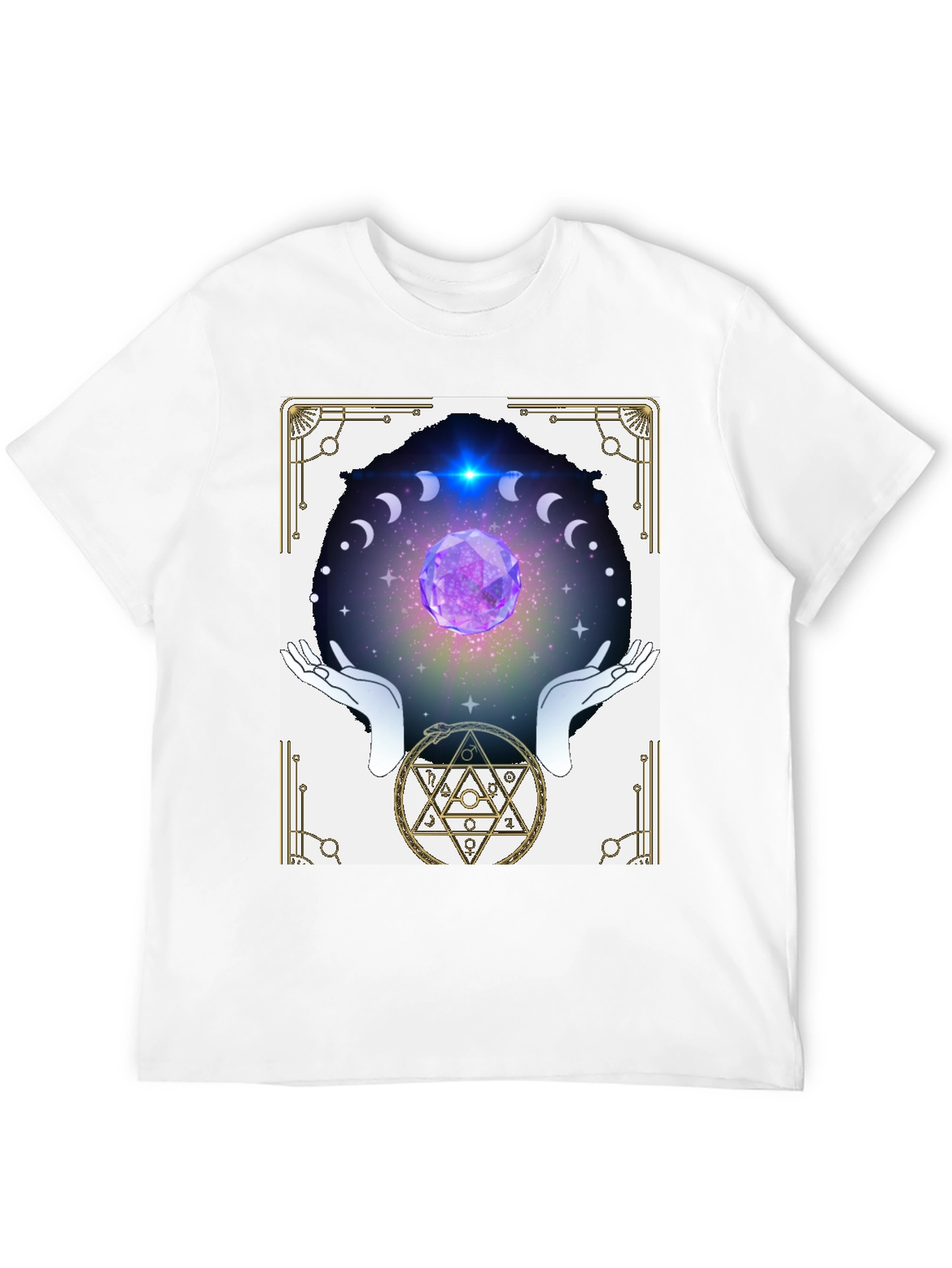 Black Mystic Crystal Ball Graphic Tee view 12