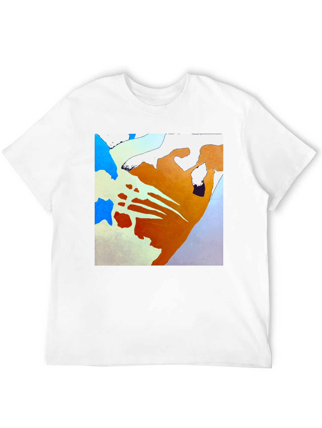 Black Abstract Art T-Shirt - Unique Graphic Tee view 12