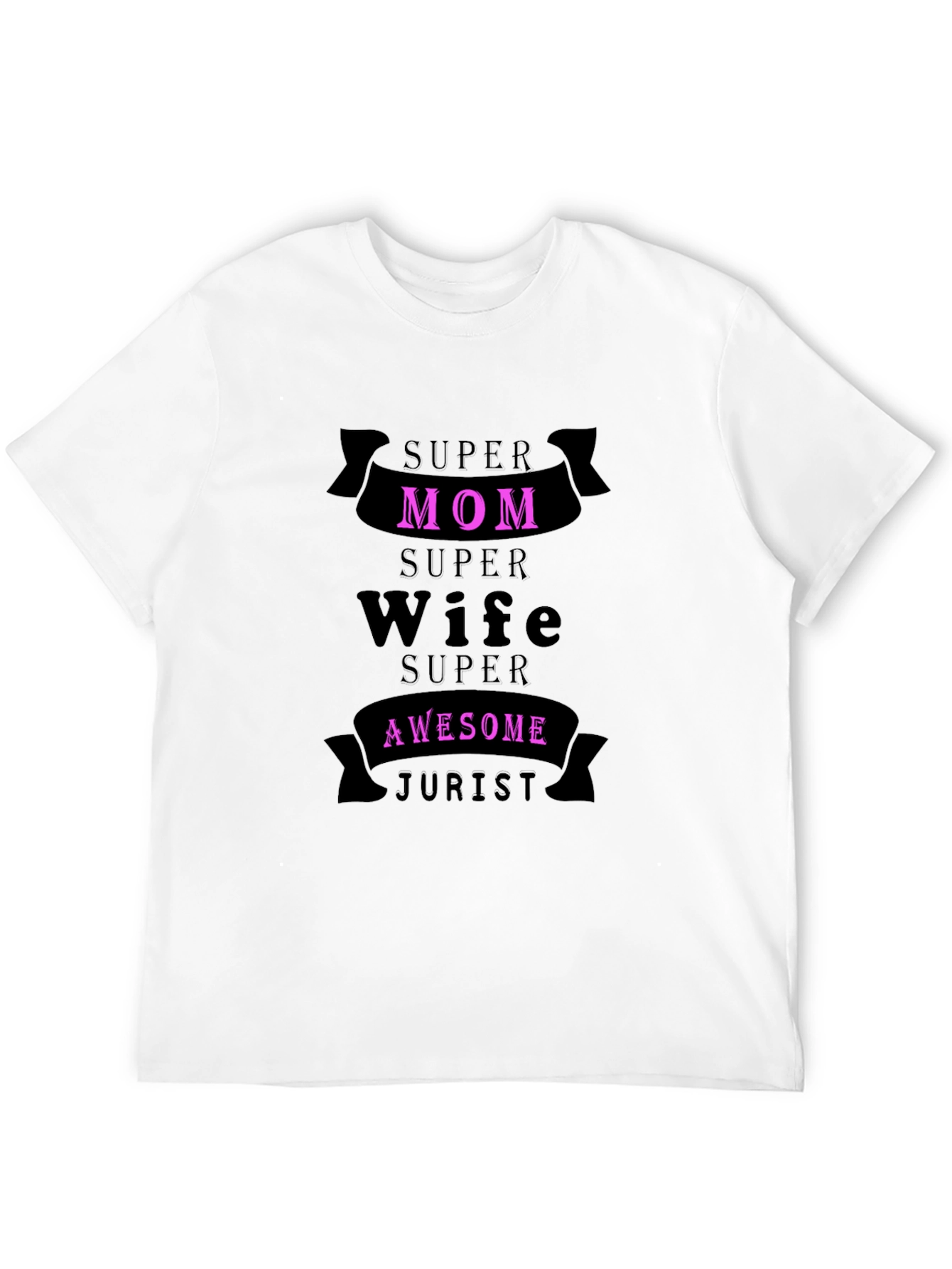 Black Super Mom Wife Awesome Jurist Graphic Tee view 12