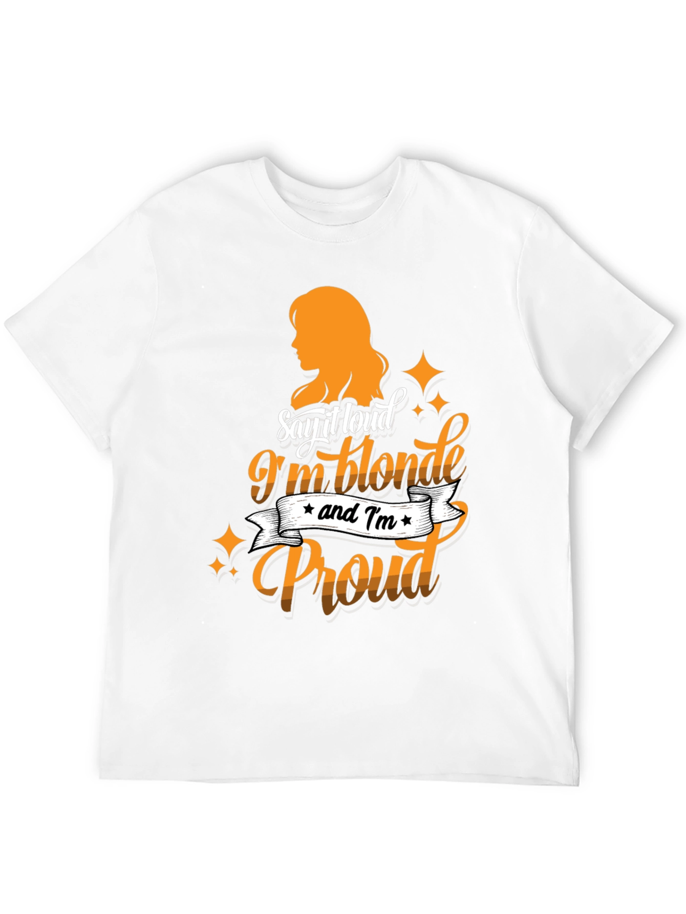 Black Blonde & Proud Graphic Tee - Black Cotton T-Shirt view 12