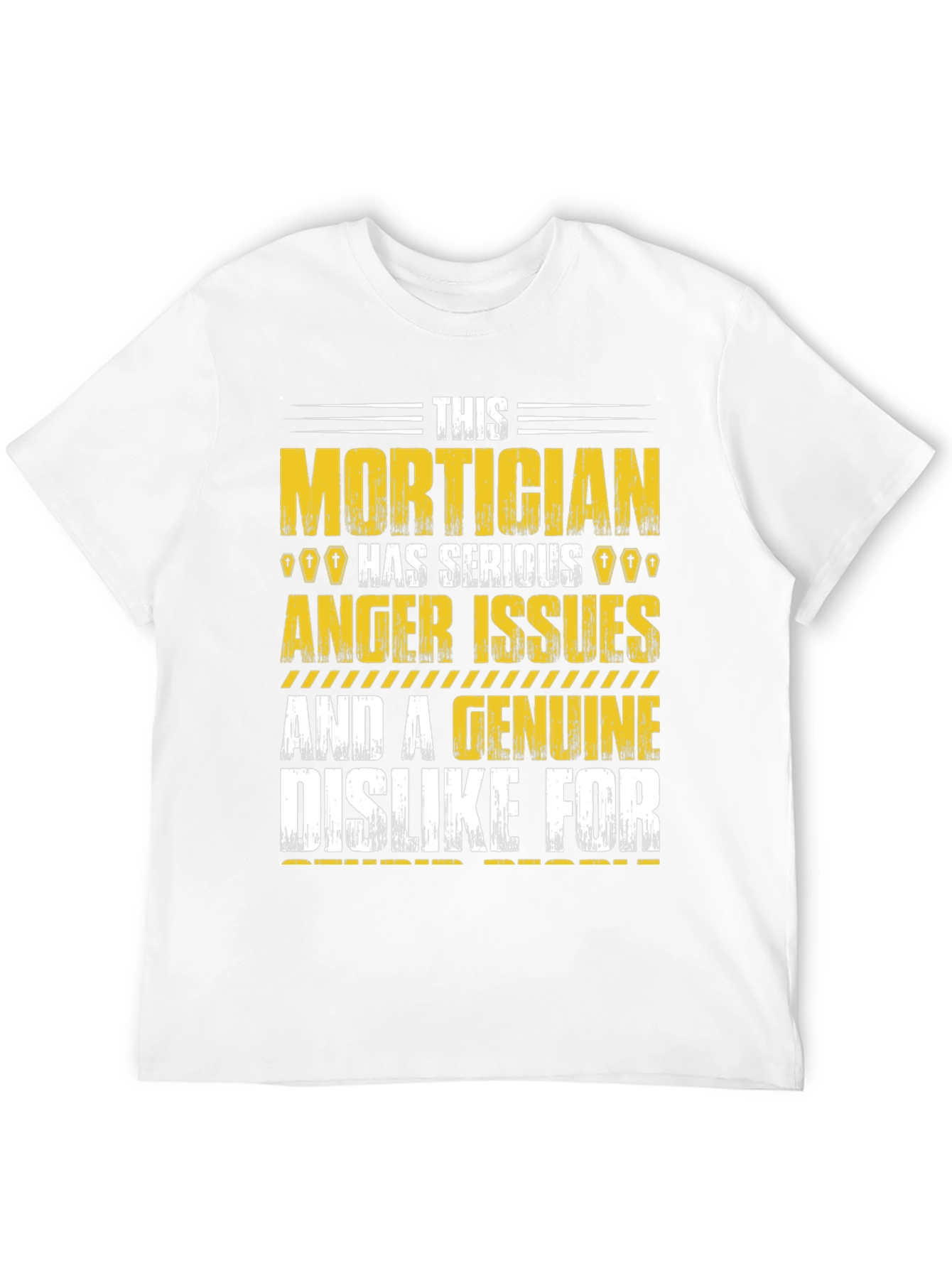 Black Mortician Humor Graphic T-Shirt view 12