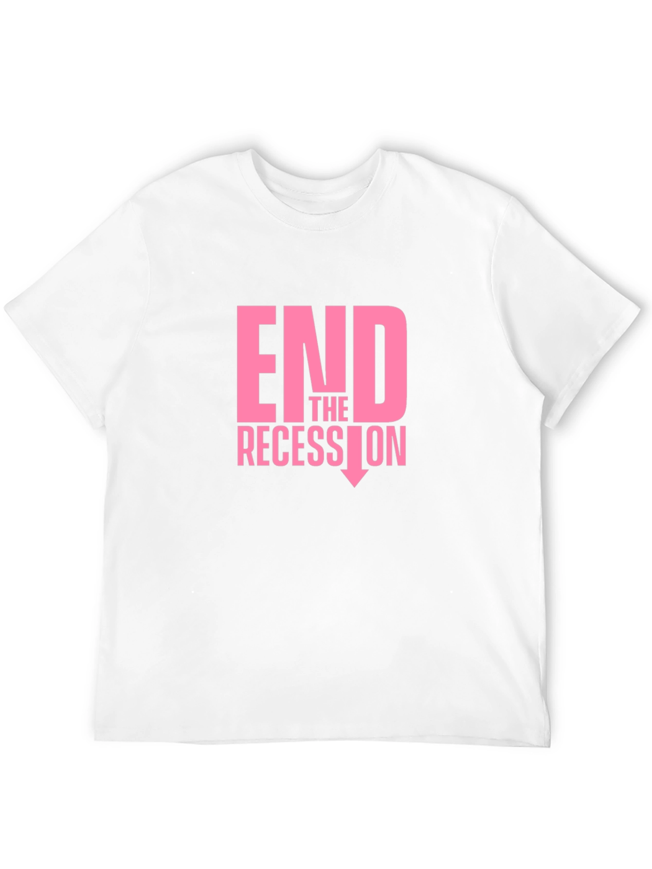 Black End the Recession Graphic T-Shirt view 12