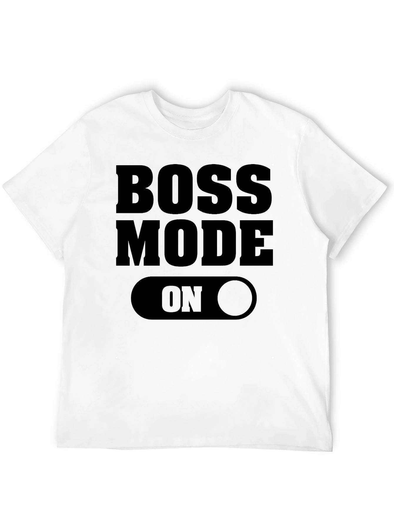 Black Boss Mode ON - Graphic Print Men's T-Shirt view 12
