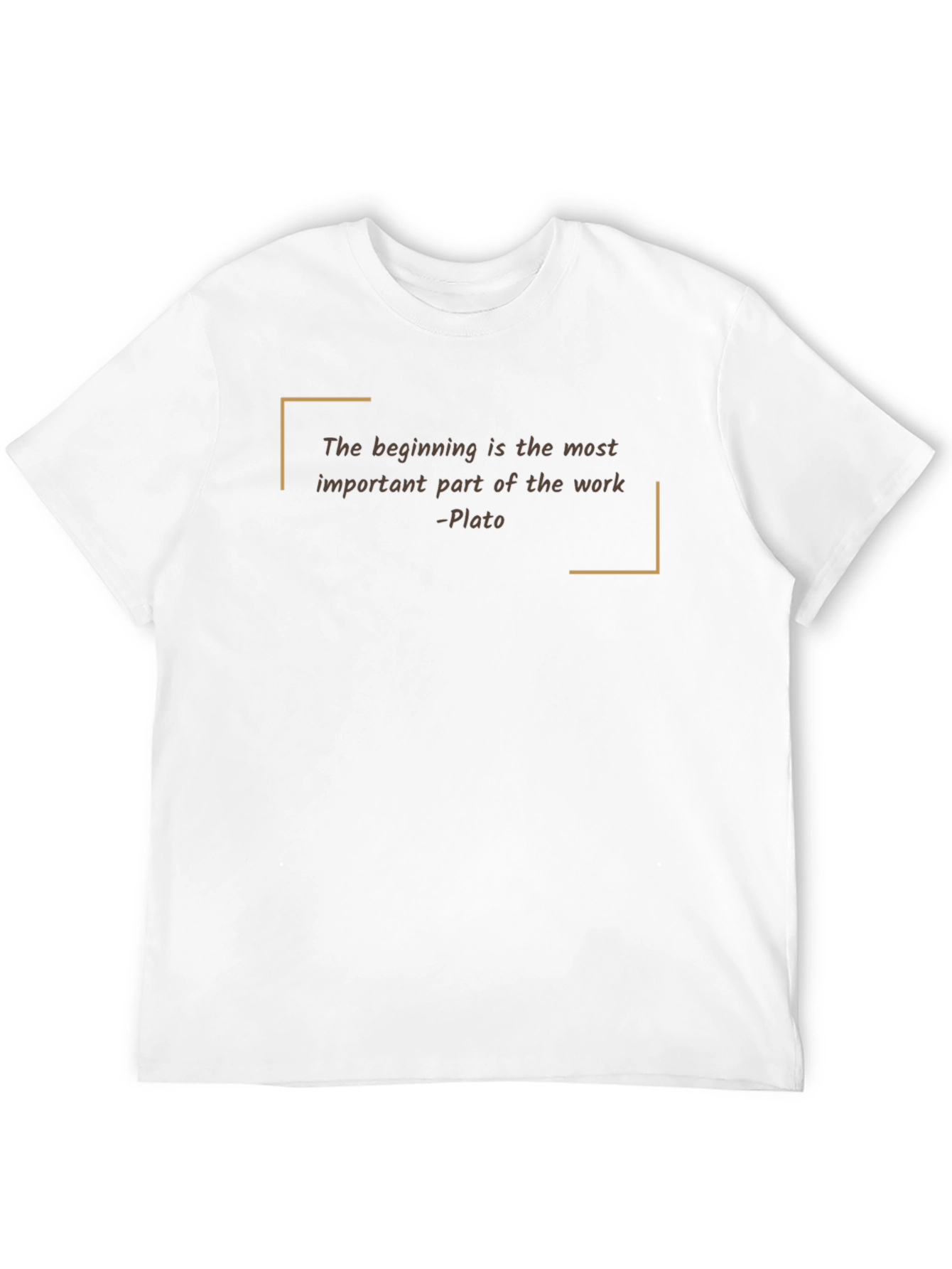 Black Philosophical T-Shirt: Plato Quote Tee view 12