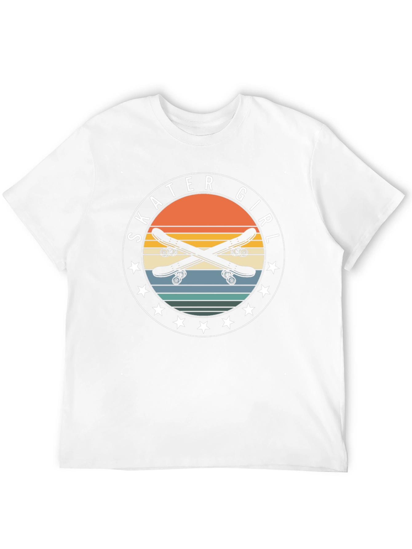 Black Skater Girl Retro Graphic Tee view 12