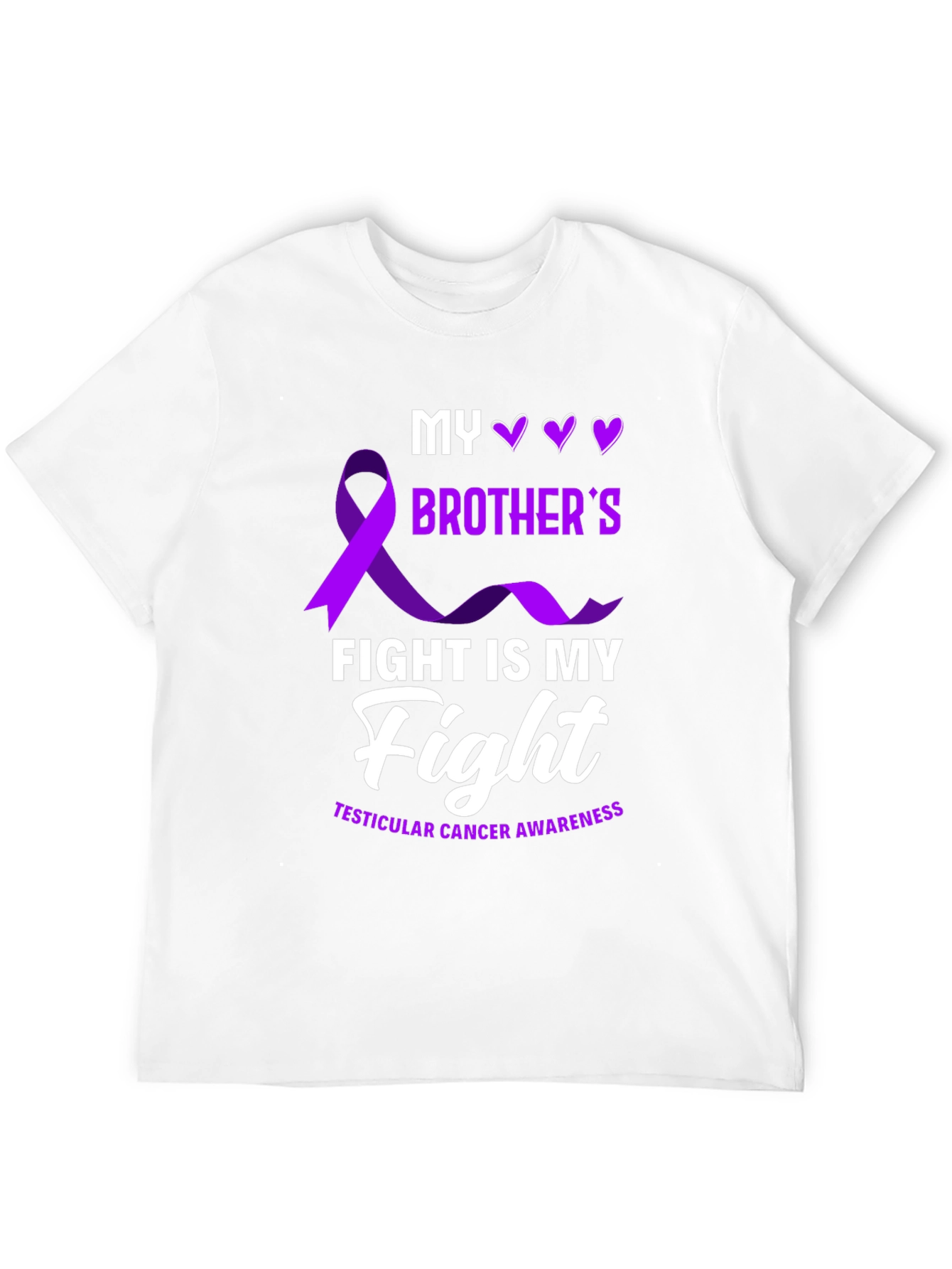 Testicular Cancer Awareness T-Shirt - My Brother's Fight - 12