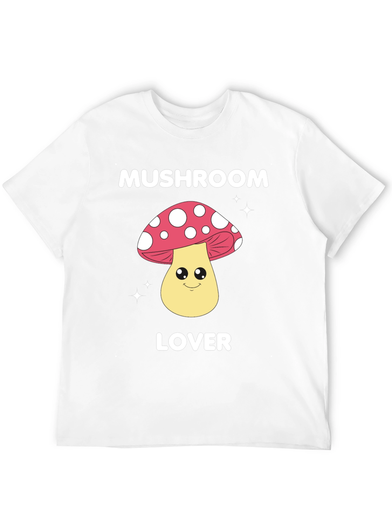 Black Mushroom Lover Graphic Tee - Fun Novelty Shirt view 12