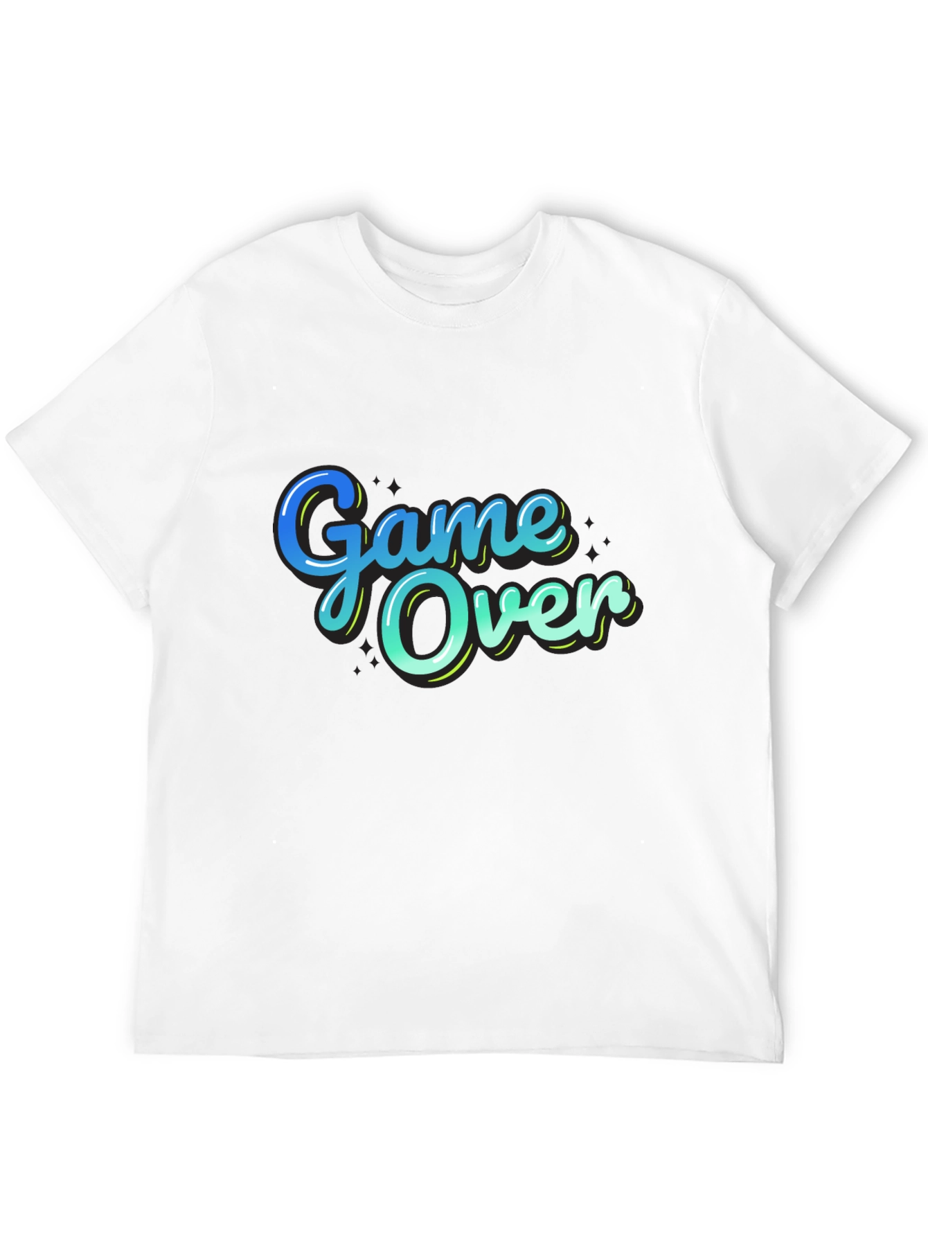 Black Game Over Graphic T-Shirt - Gamer Style view 12
