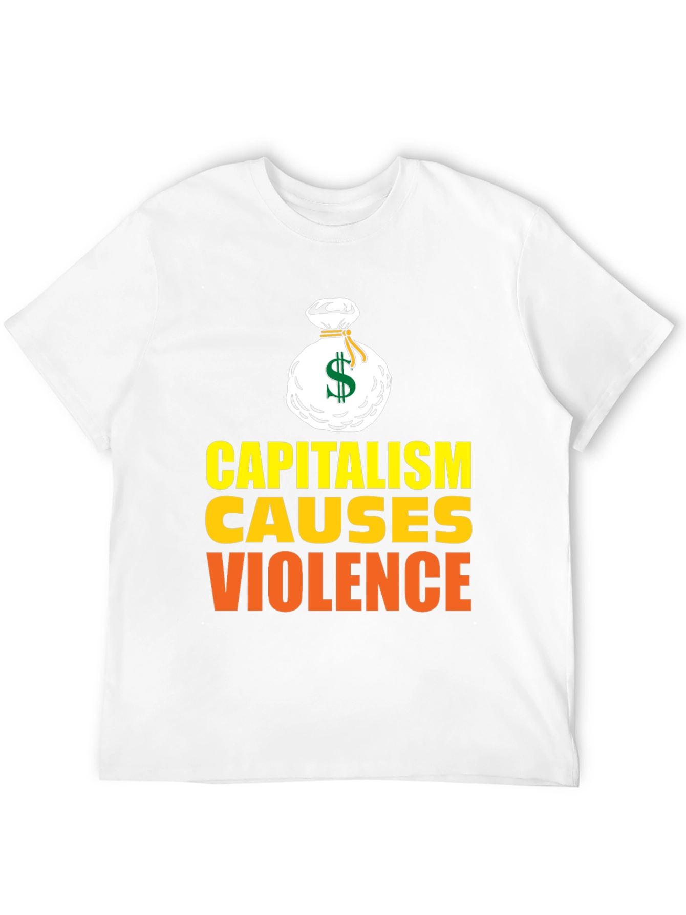 Black Capitalism Causes Violence Graphic T-Shirt view 12