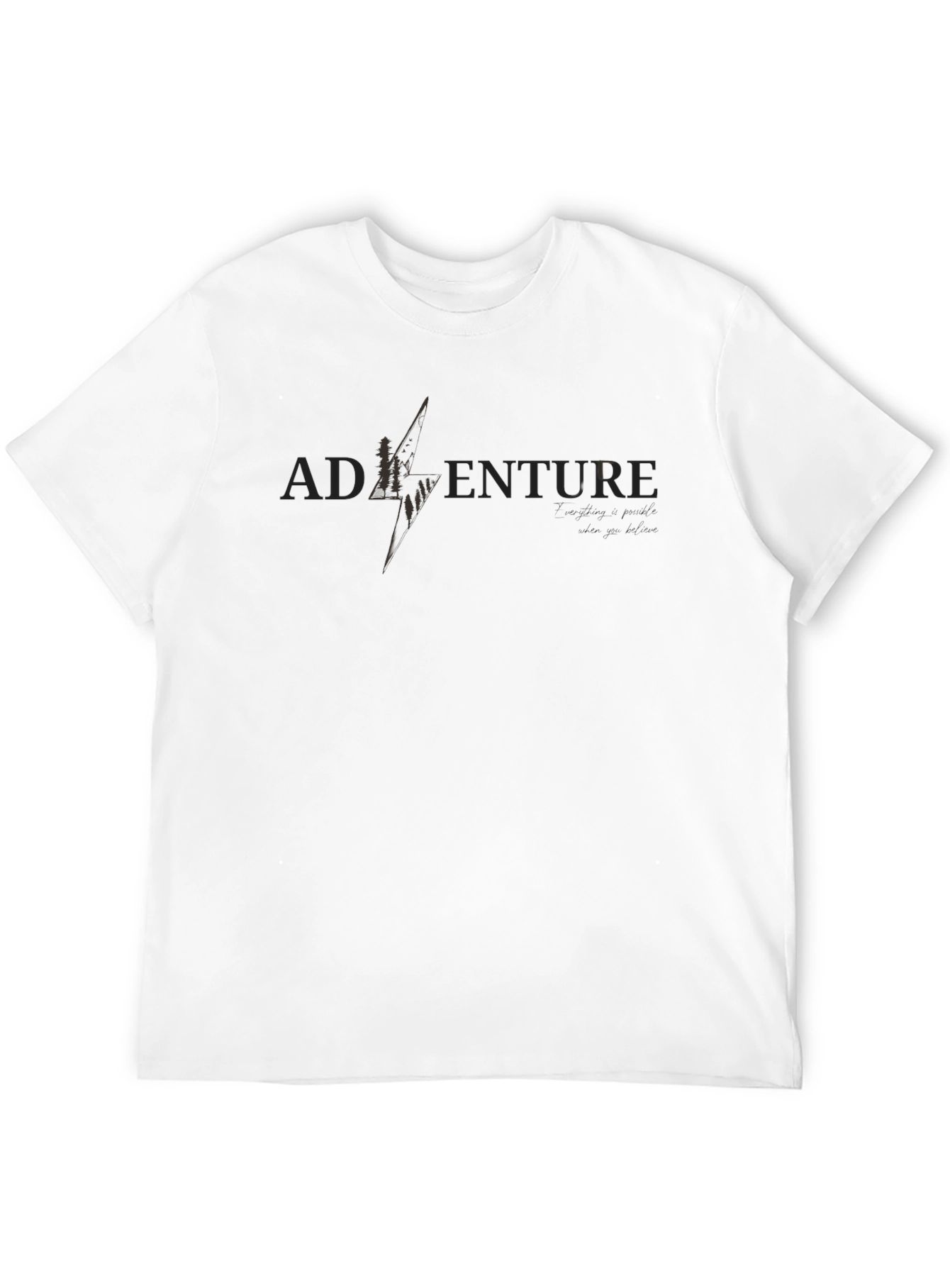 Black Adventure Graphic T-Shirt - Mens Black Tee view 12