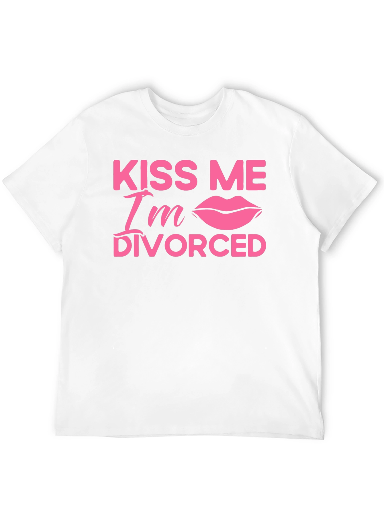 Black Kiss Me I'm Divorced T-Shirt view 12