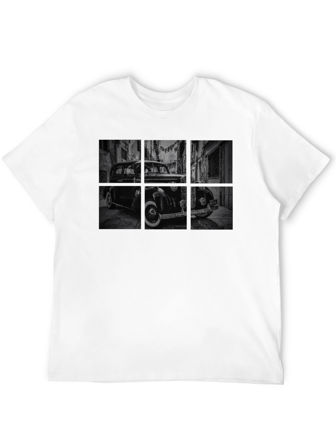 Black Vintage Car Black T-Shirt view 12