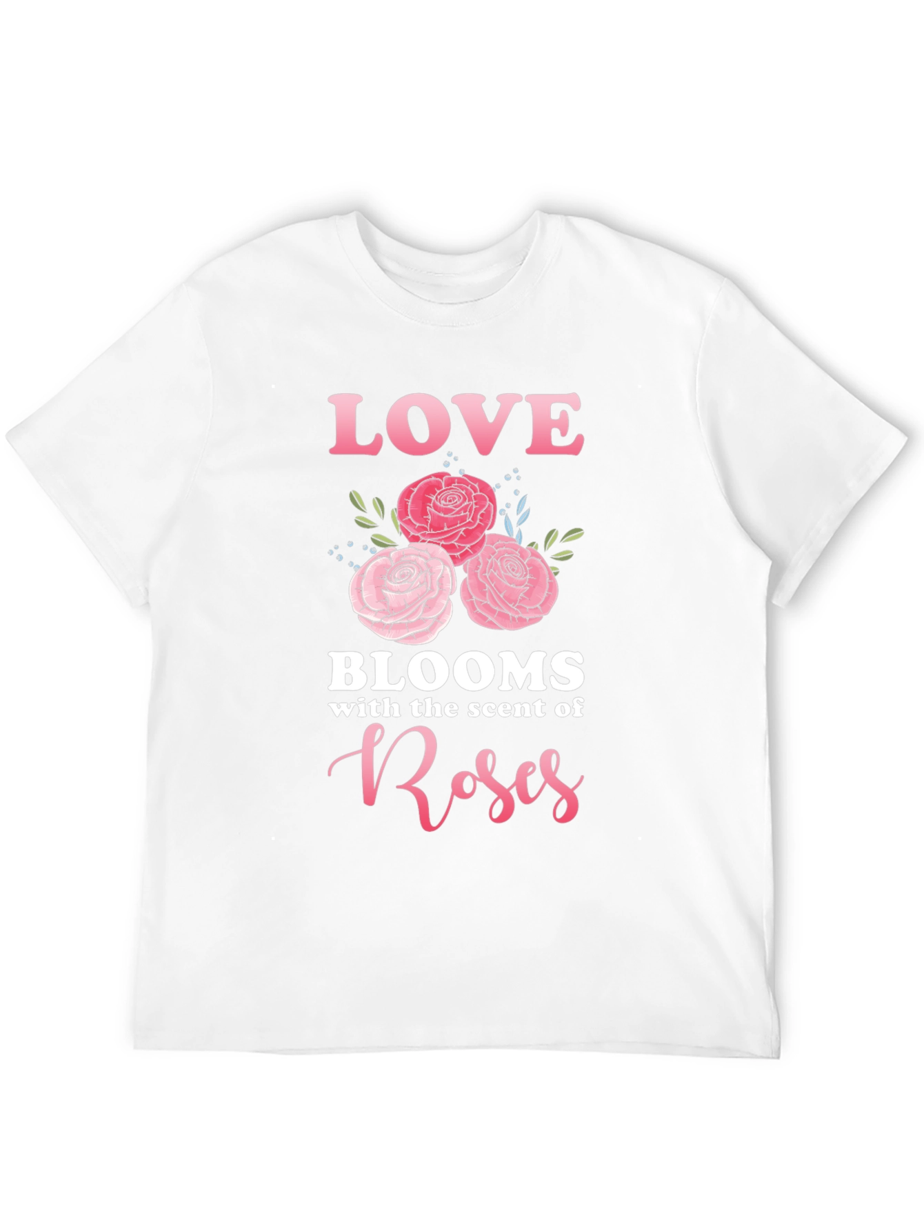 Black Love Blooms Roses T-Shirt view 12