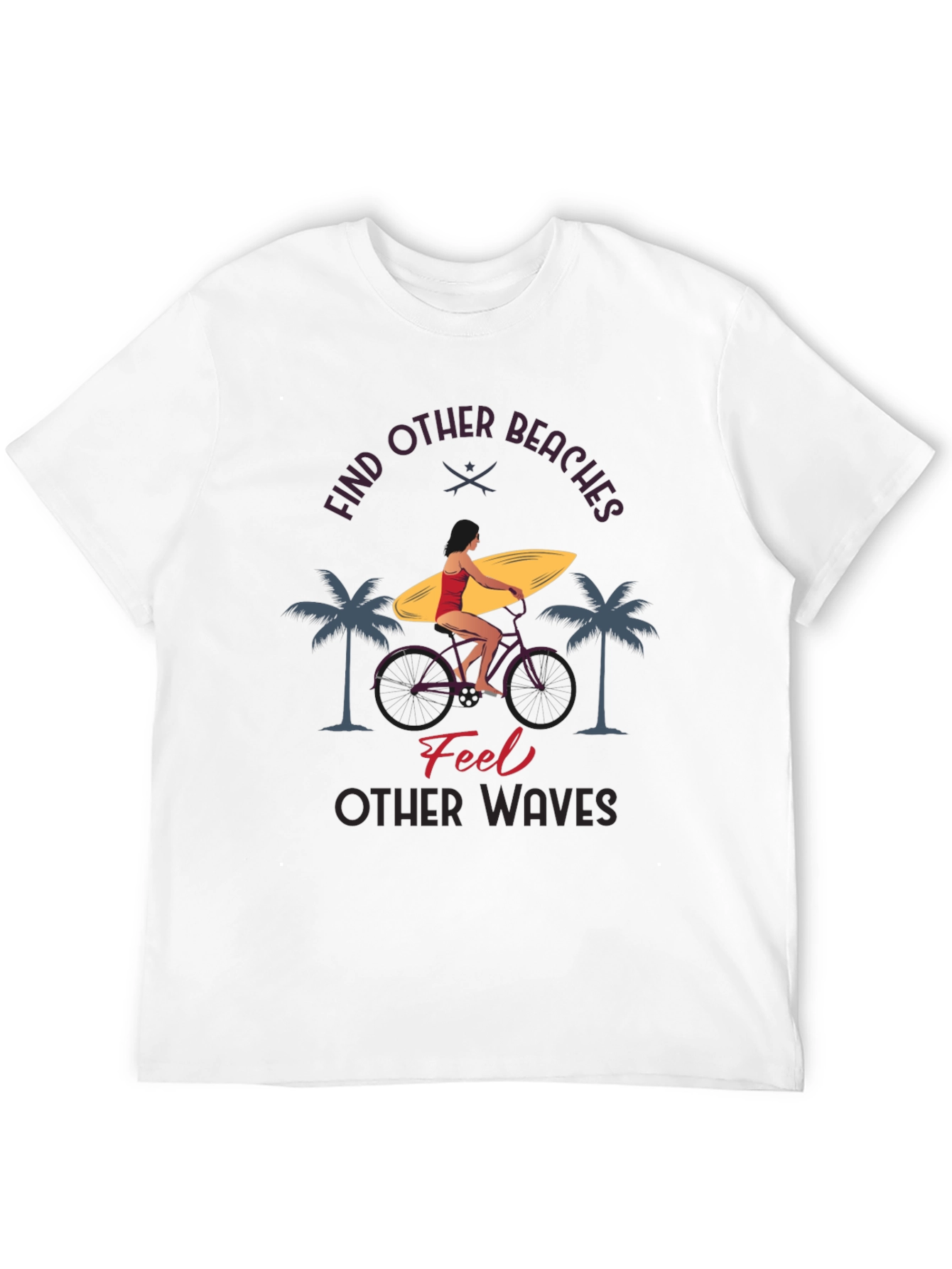 Black Find Other Beaches T-Shirt view 12