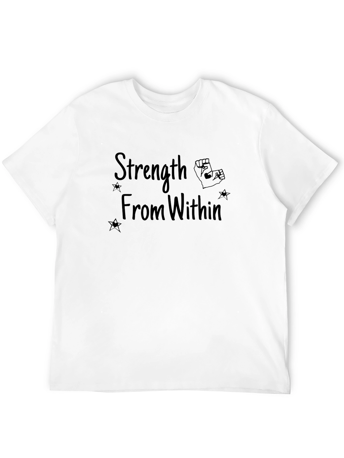 Black Strength From Within Graphic T-Shirt view 12