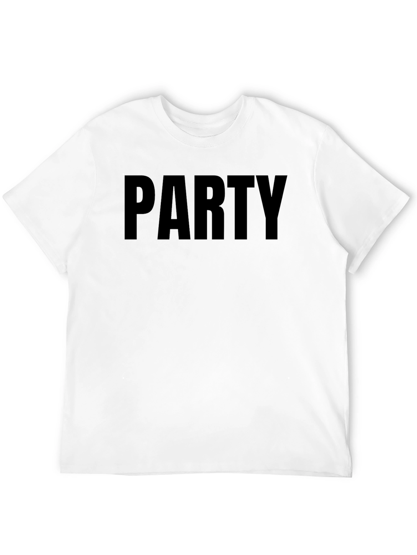 Black PARTY Graphic Tee - Bold Statement T-Shirt view 12