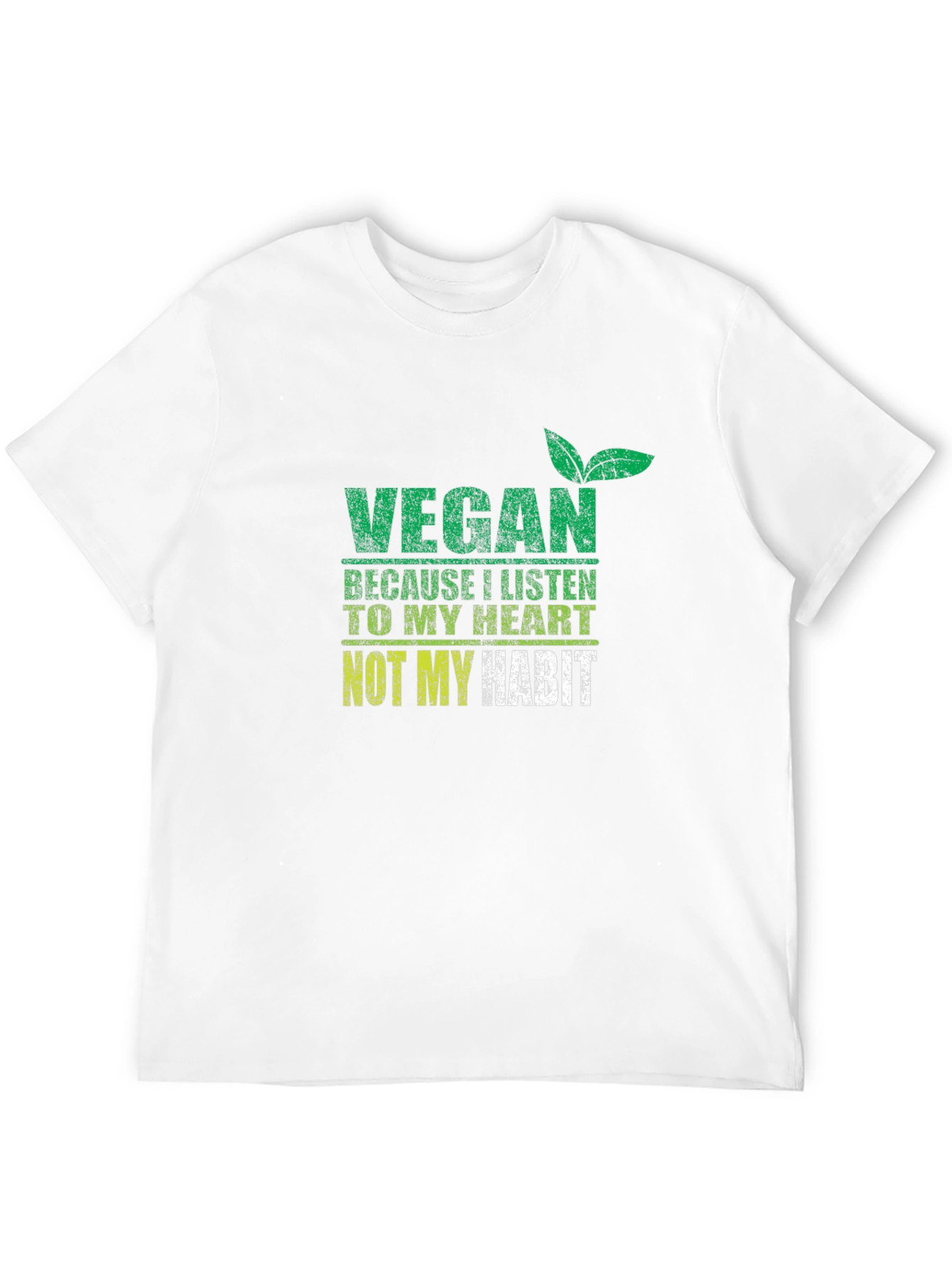 Black Vegan Heart Habit T-Shirt view 12